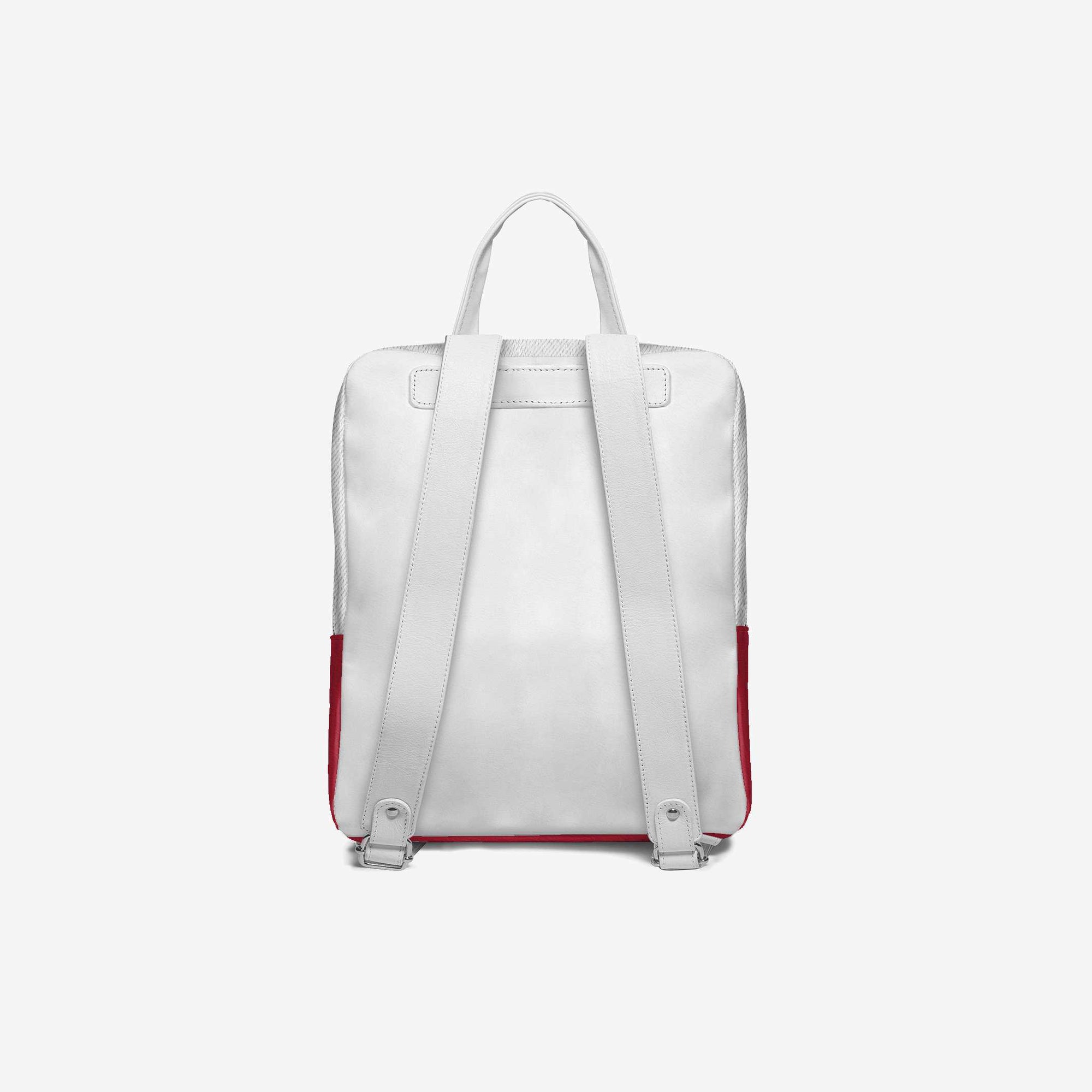 DESIGNER LUXE URBAN MINIMAL BACKPACK Red & White