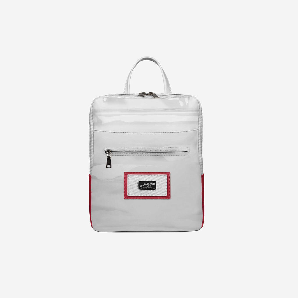 DESIGNER LUXE URBAN MINIMAL BACKPACK Red & White