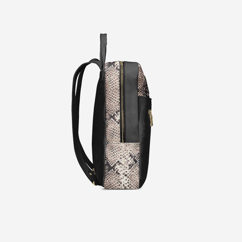 DESIGNER LUXE URBAN ZIP BACKPACK Black & Python