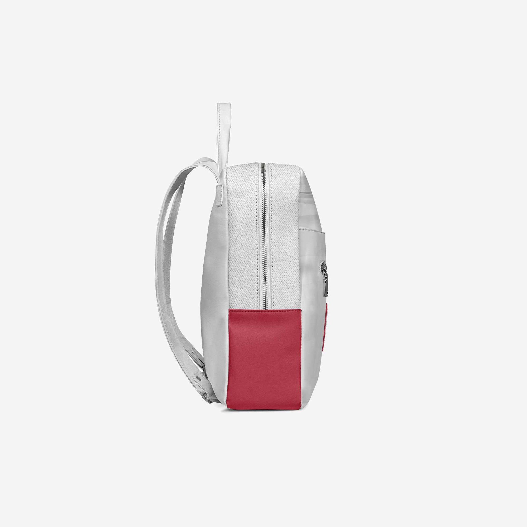 DESIGNER LUXE URBAN MINIMAL BACKPACK Red & White