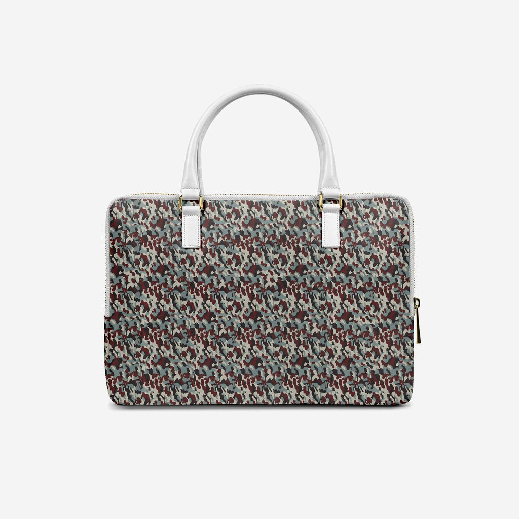 DESIGNER LUXURY DOUBLE POCKET BAG White & Print