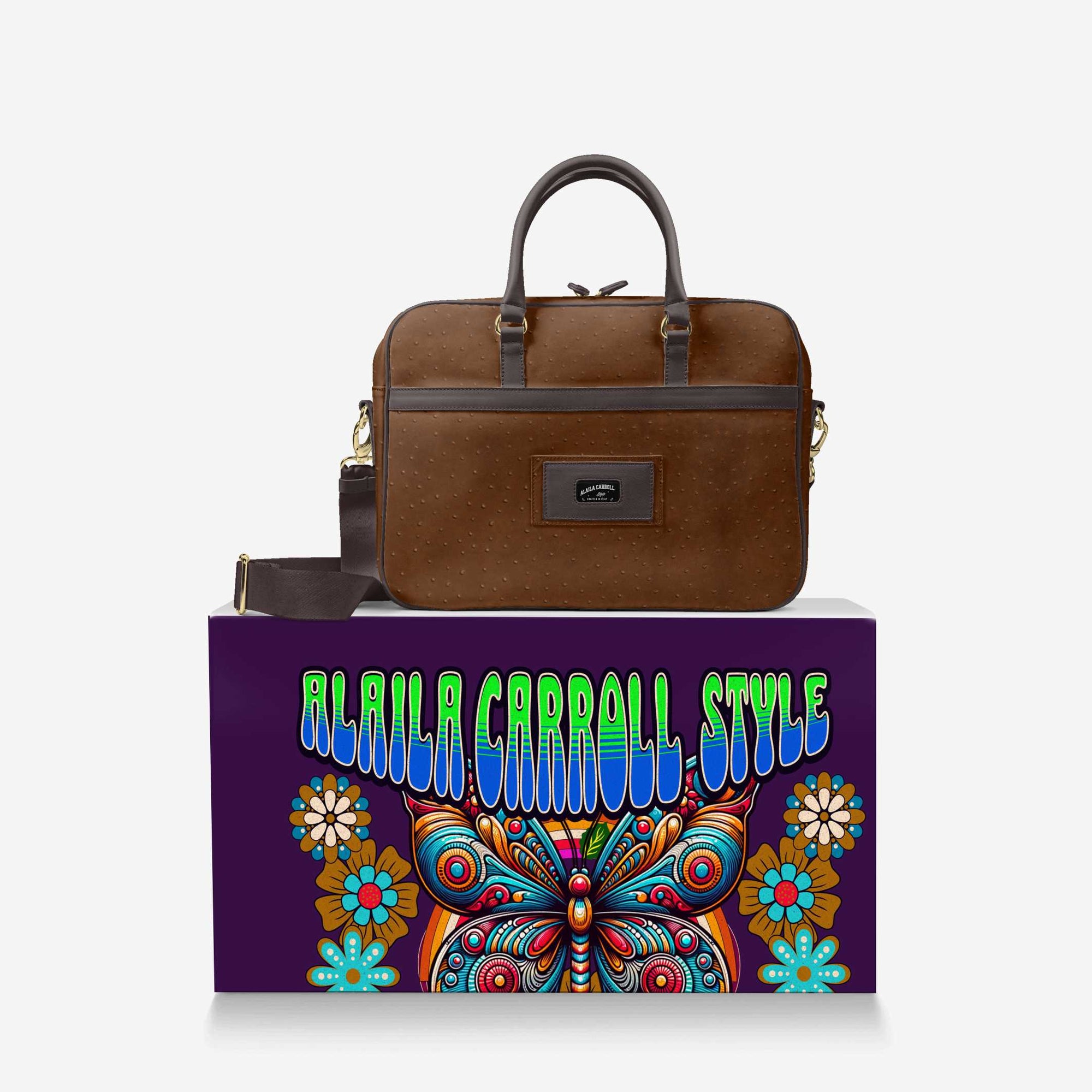 DESIGNER LUXURY URBAN WORK BAG Brown