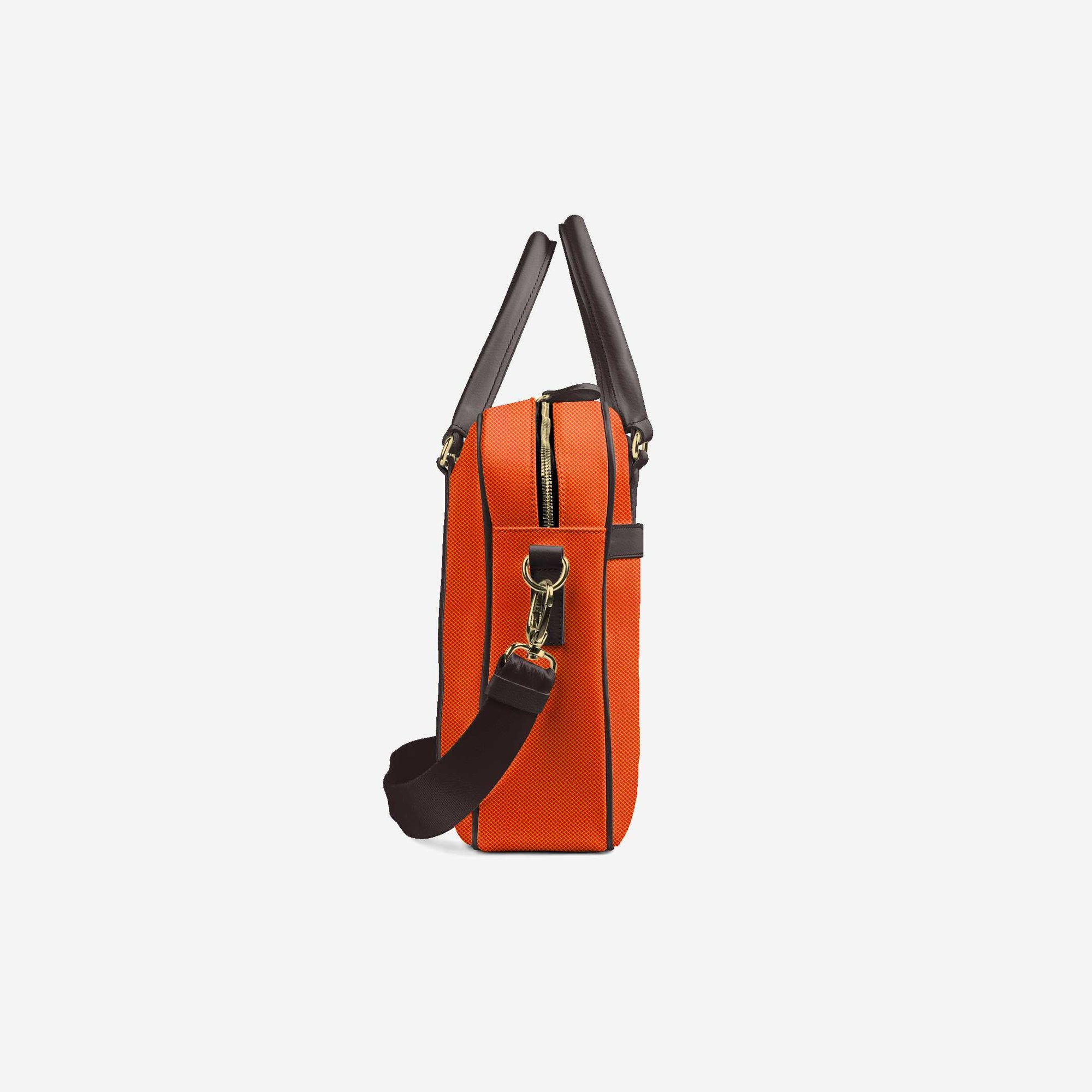 DESIGNER LUXURY URBAN WORK BAG Orange & Brown