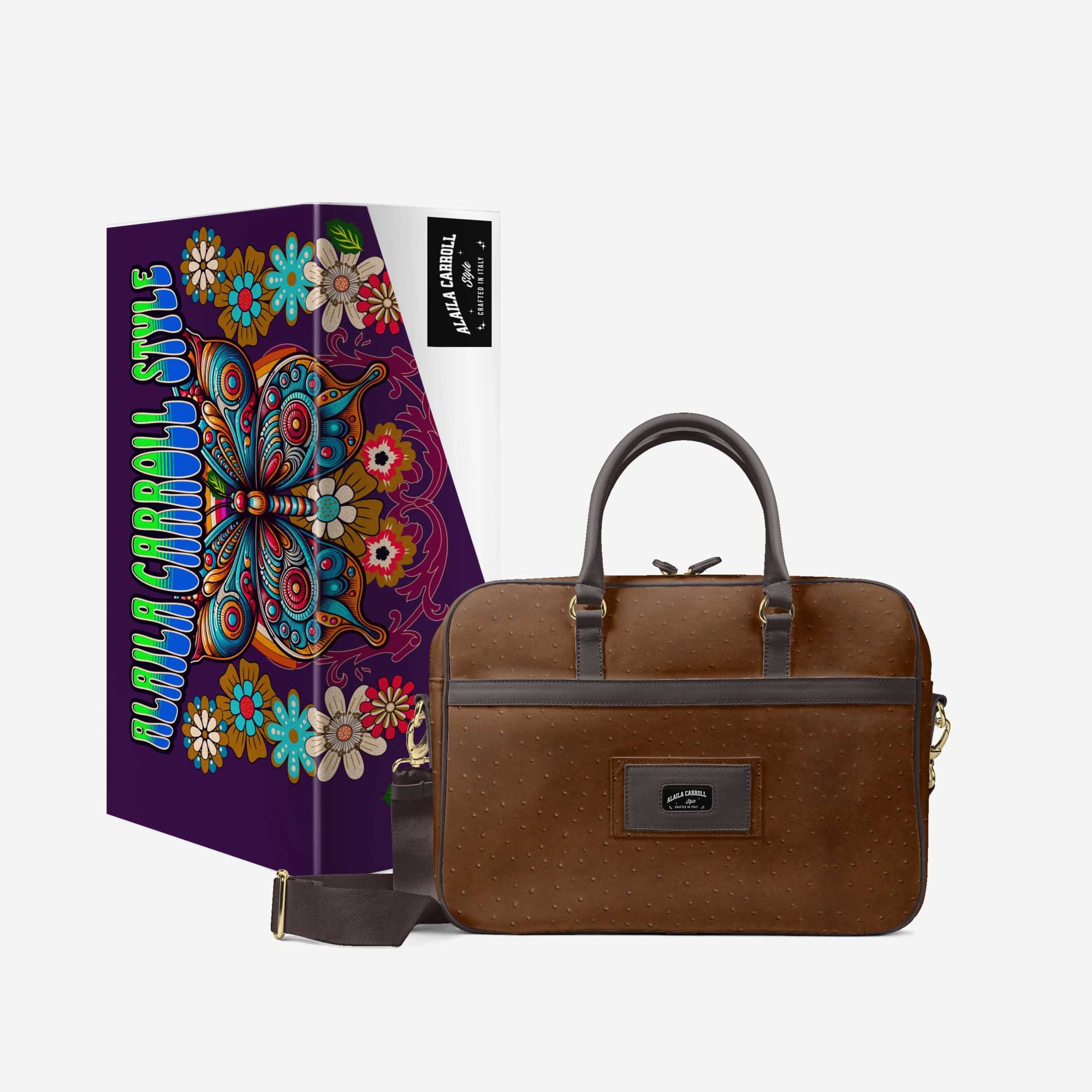 DESIGNER LUXURY URBAN WORK BAG Brown