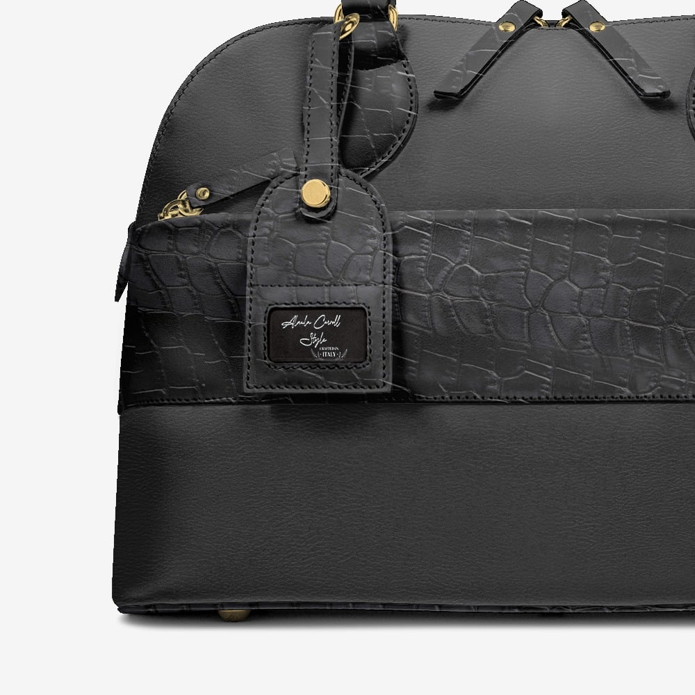 Designer Luxury Chic Pendant Bag Black
