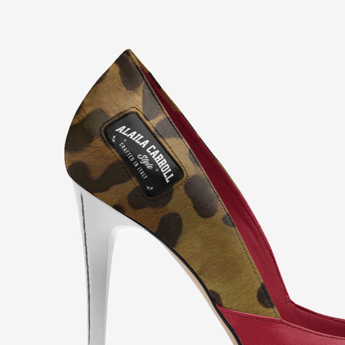 Red and Leopard Print Luxury Heels