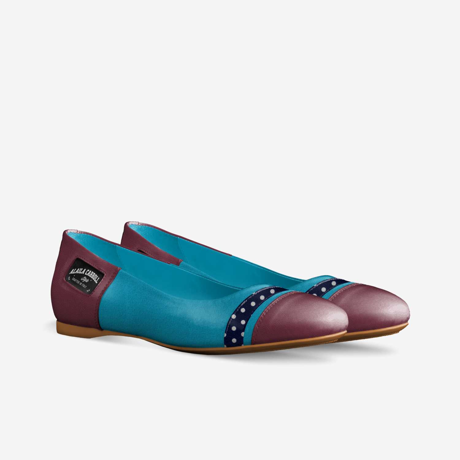 Luxury Bow Ballerina Light Blue & Purple