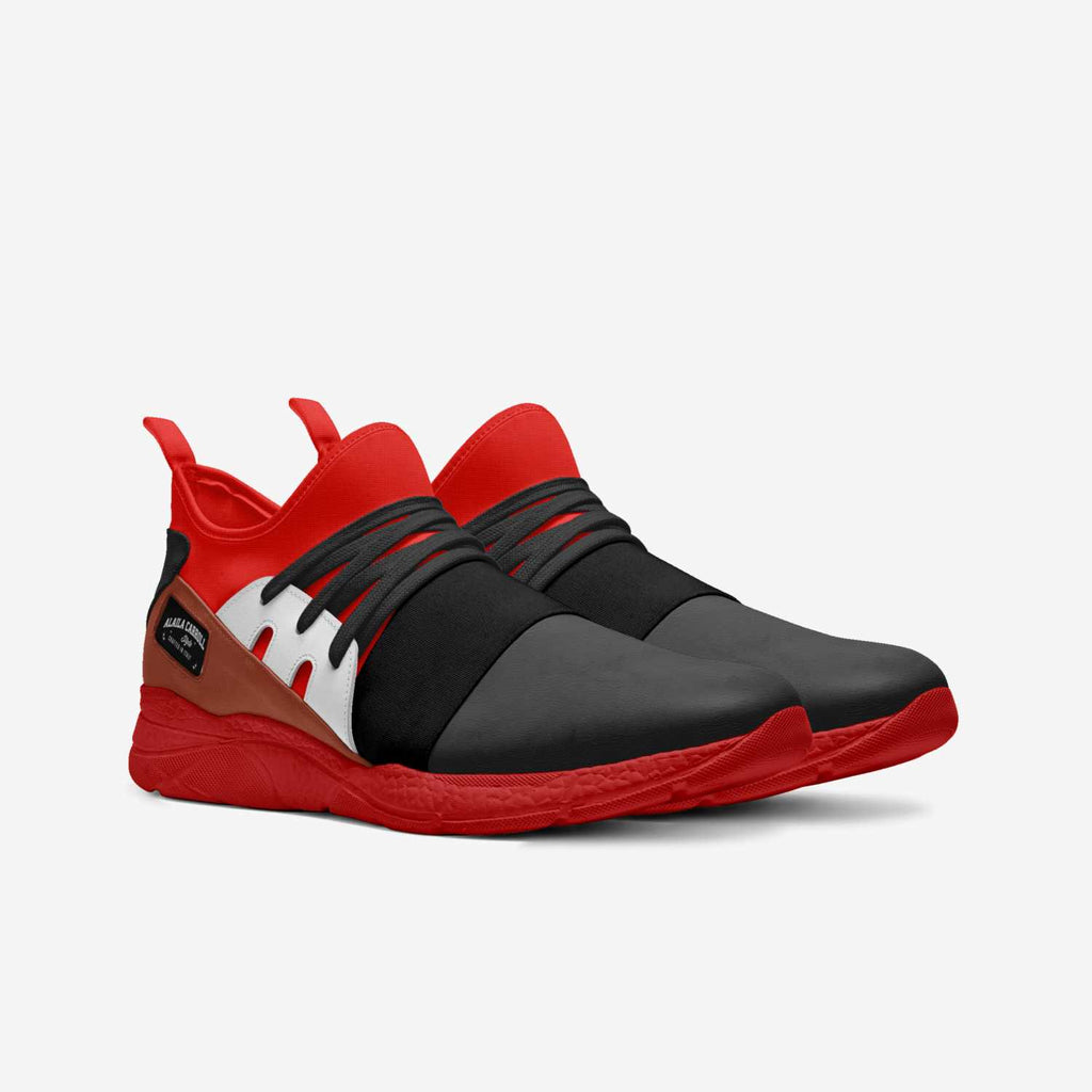 Contemporary Sock Runner Red, White, & Black