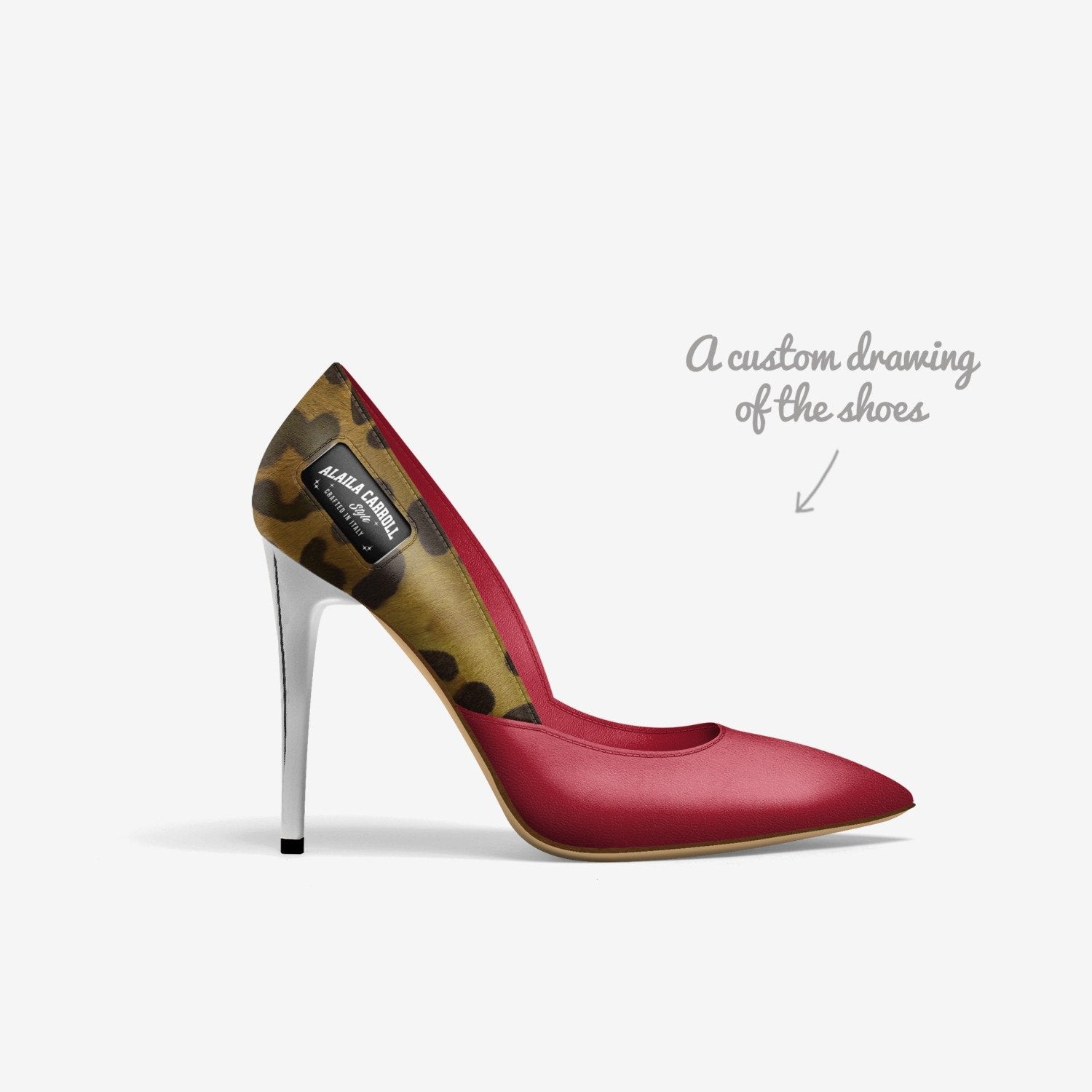 Red and Leopard Print Luxury Heels