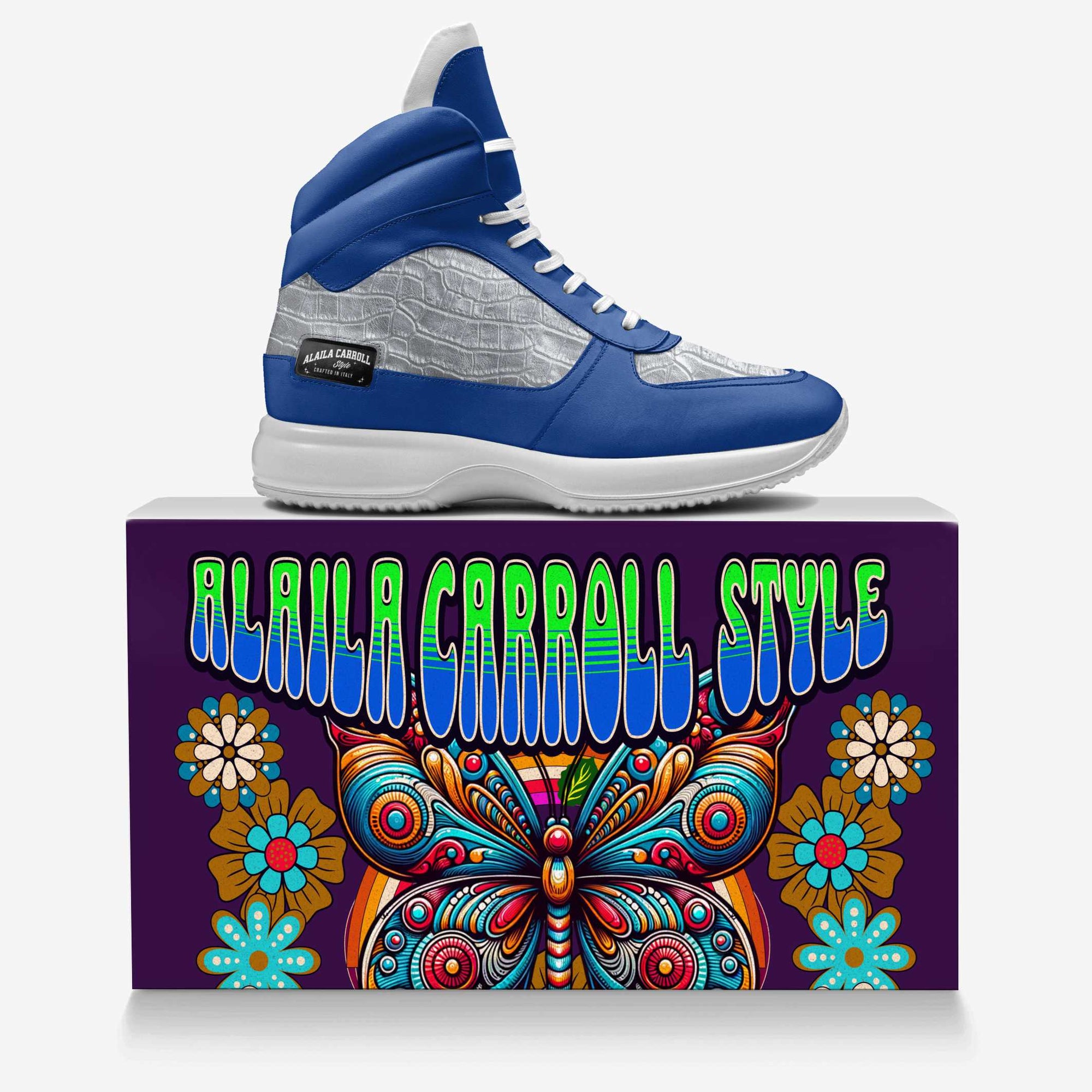 Blue & Silver HIGH-TOP STREET RUNNER