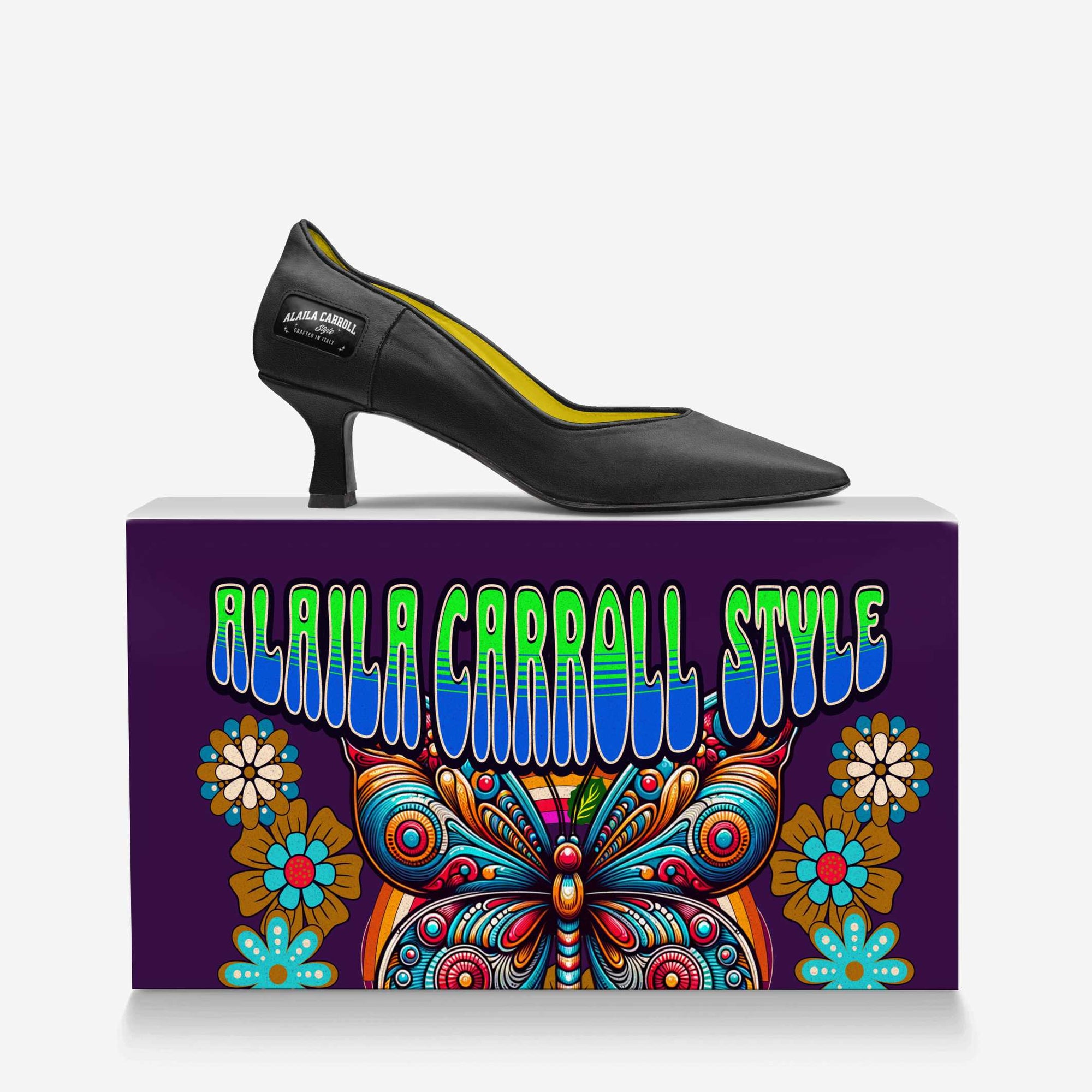 MINIMAL BLACK LOW HEEL