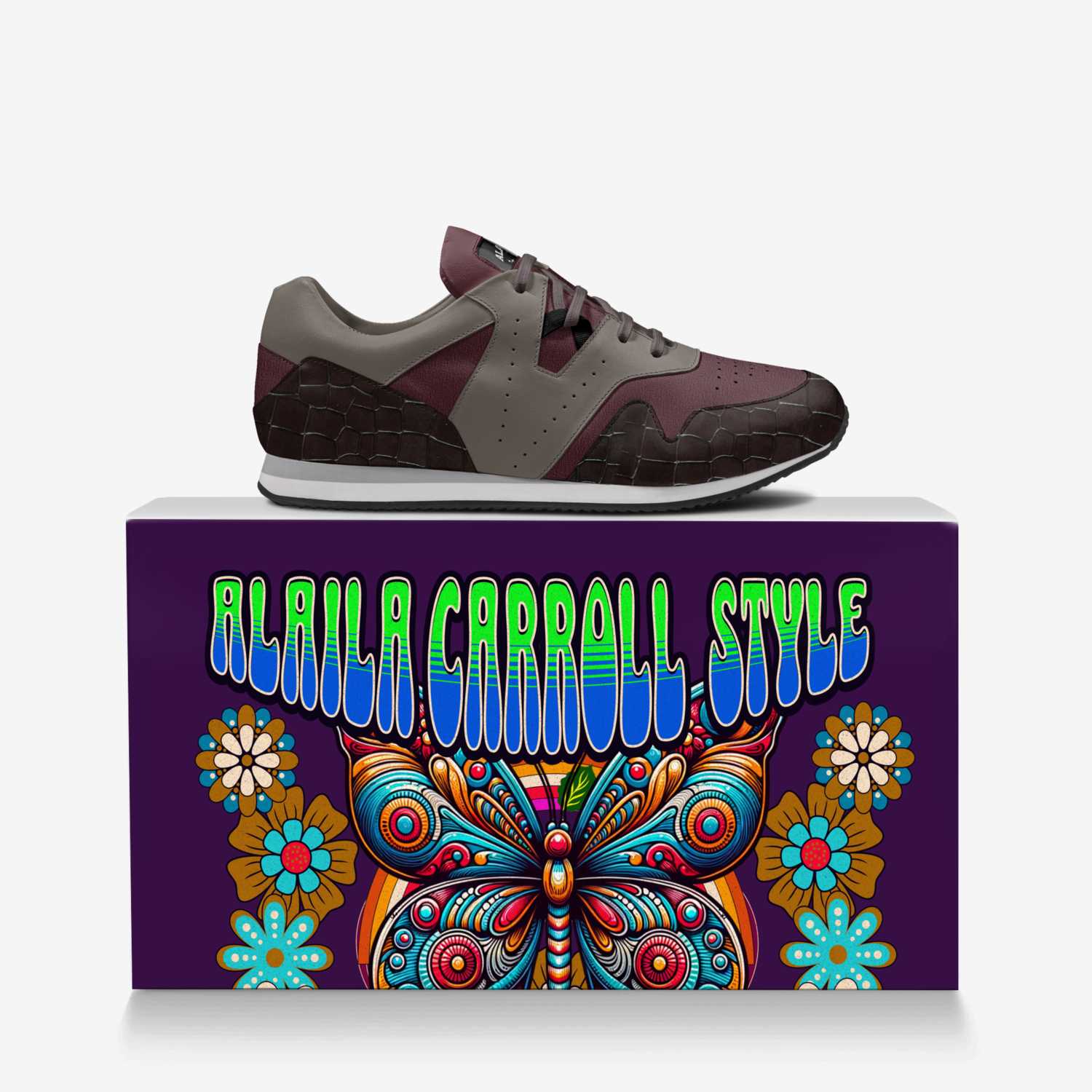 Luxury Sporty Runner Brown & Maroon