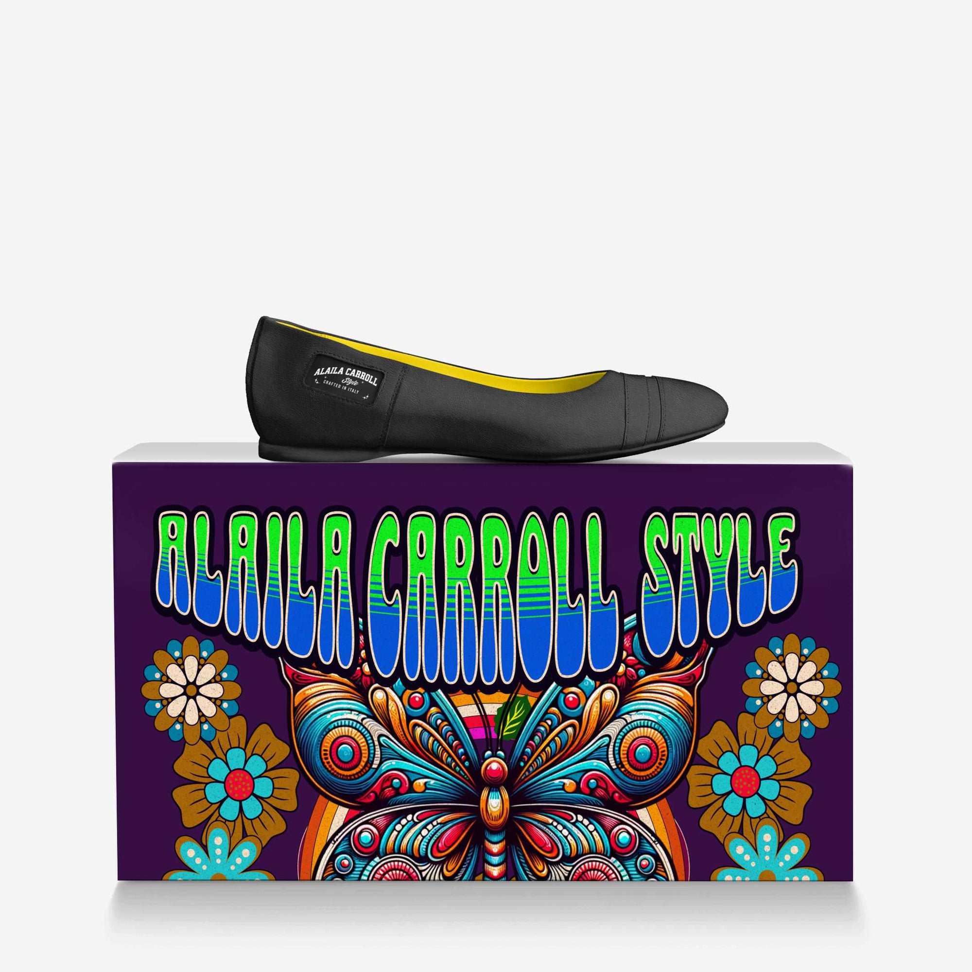 Black Minimal Ballerina Flat