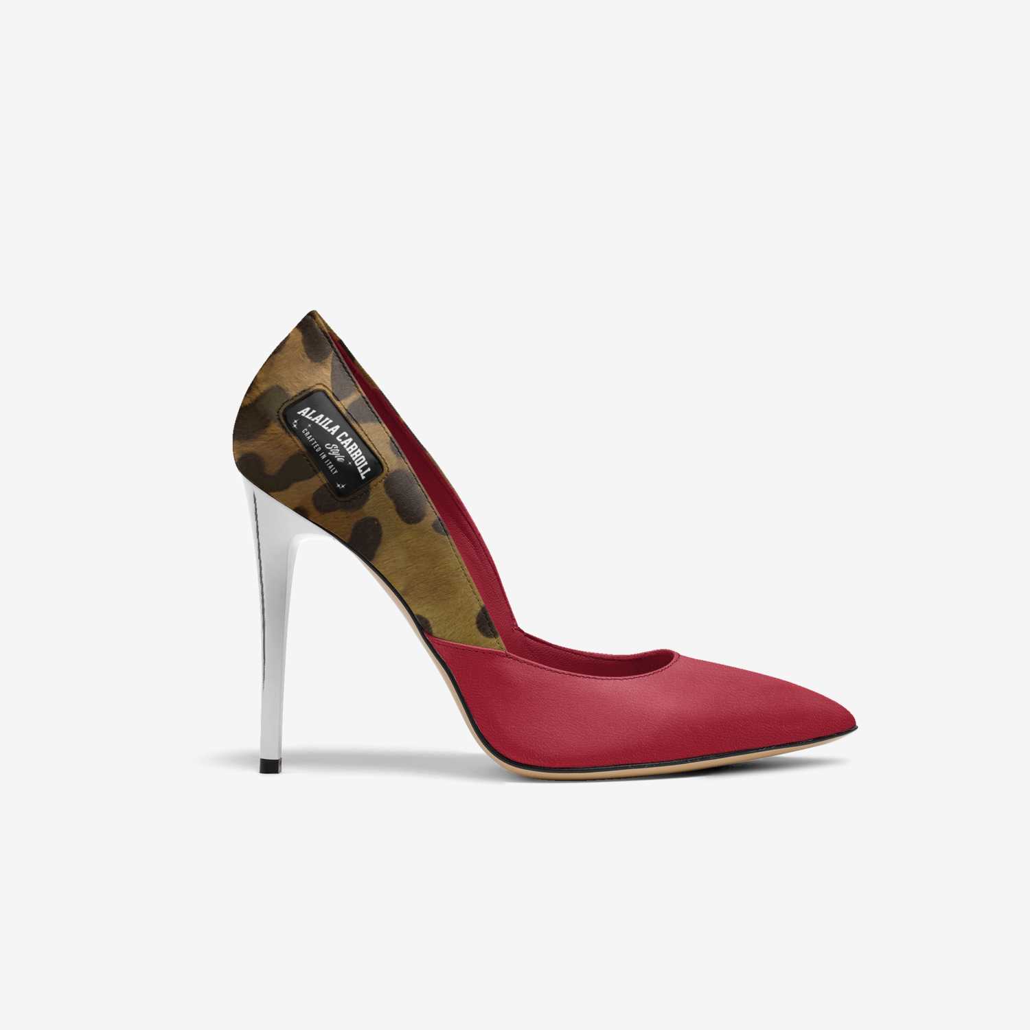 Red and Leopard Print Luxury Heels