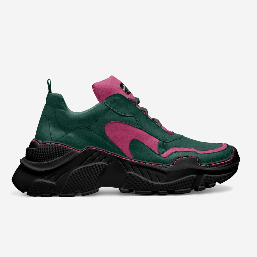 Sculpture Sport Sneaker Pink & Green