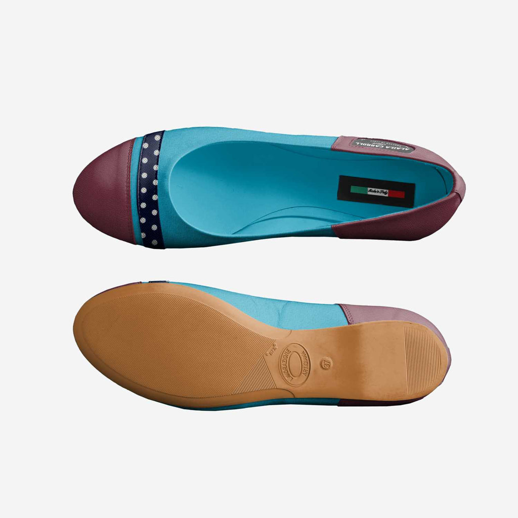 Luxury Bow Ballerina Light Blue & Purple