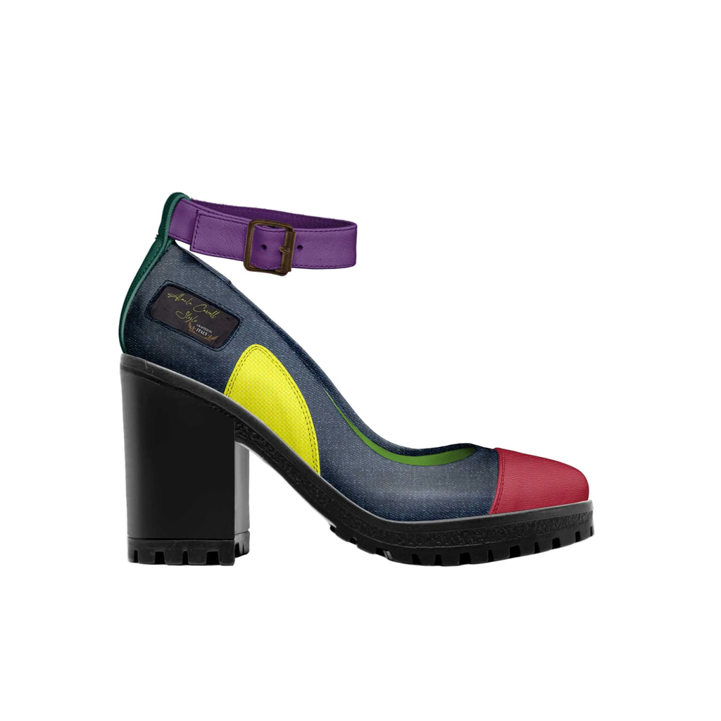 Shop the Ankle Strap Heel Rainbow by Alaila Carroll Style. Featuring a classic open design, bold rainbow colors, and a comfortable 3.3-inch heel, this Italian-crafted sandal blends elegance, comfort, and statement fashion.
rainbow ankle strap heels
luxury ankle strap sandals
designer rainbow high heels
women’s colorful heels
Alaila Carroll Style heels
open toe ankle strap heels
fashion statement heels
luxury women’s designer shoes
comfortable ankle strap heels
rainbow designer sandals