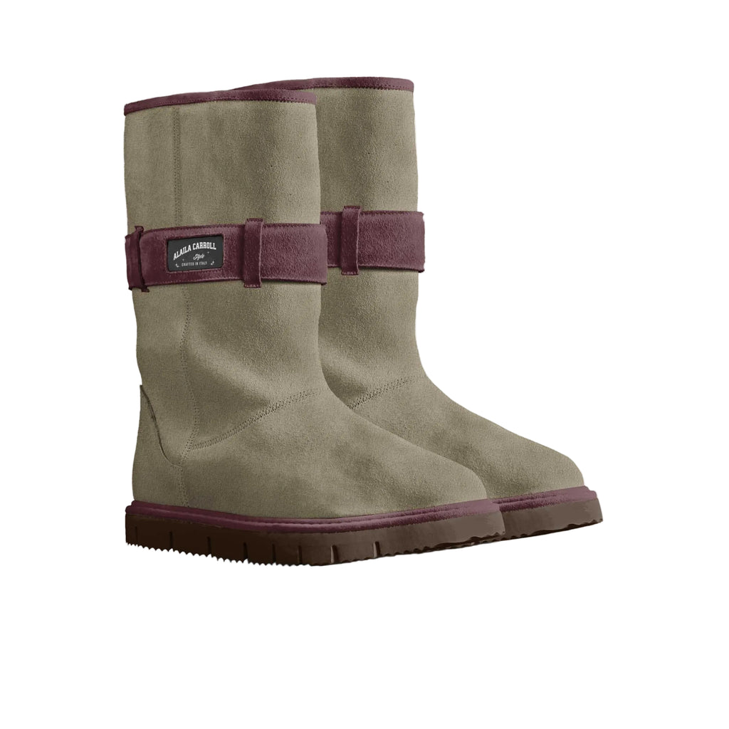 Discover the Belted Mid-Boot Tan & Plum made from Italian eco-sheepskin. Features a furry finish, comfortable sole, and embossed logo ankle strap.

Women’s eco-sheepskin mid-boot

Belted mid-boot with embossed logo

Italian luxury furry mid-boot

Eco-sheepskin boots, women’s mid-boots, Italian designer boots, furry winter boots, sustainable luxury footwear, women’s cozy fashion boots