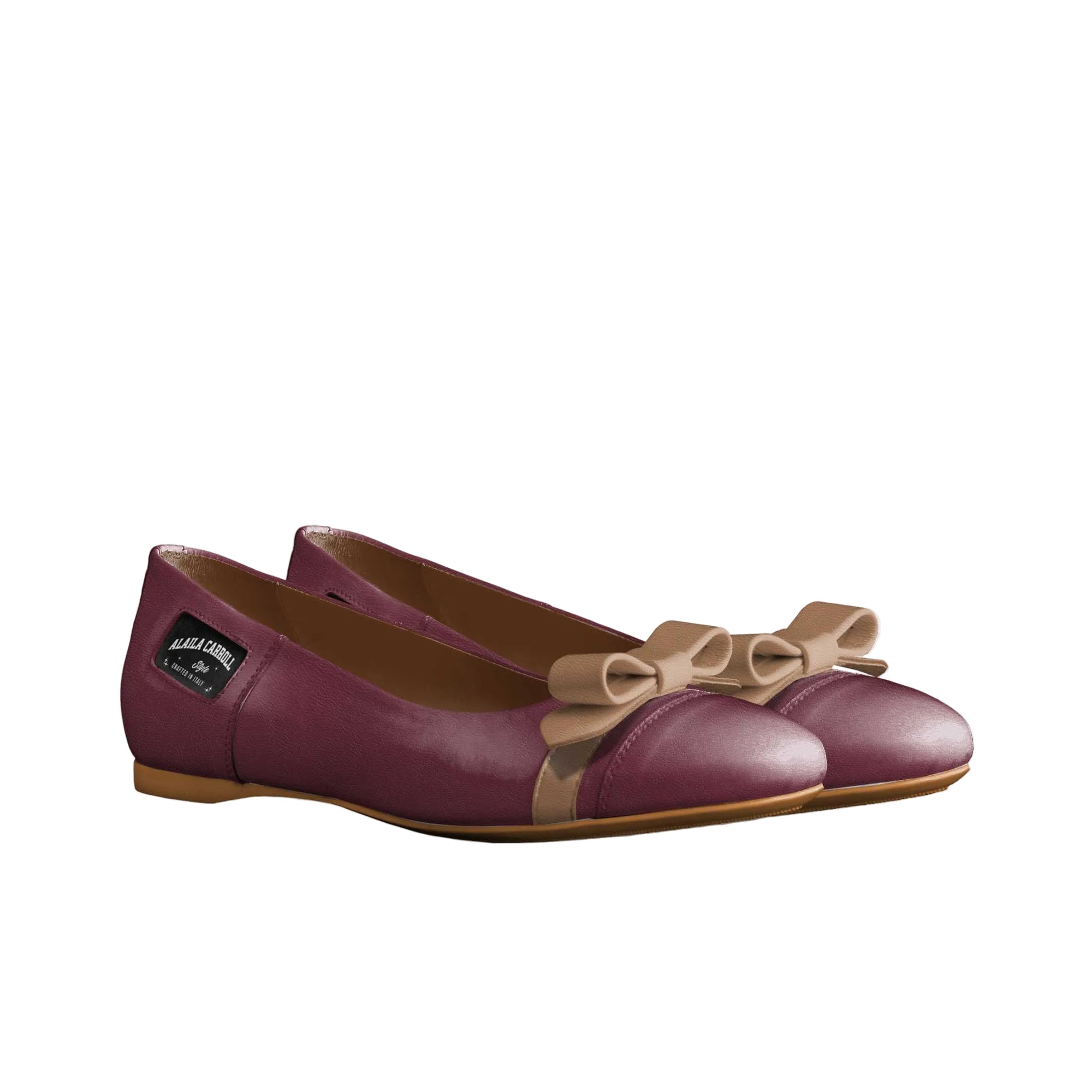 Shop the Bow Ballerina Flat Burgundy & Cognac by Alaila Carroll Style. Crafted from genuine Italian materials with a bow strap detail, flexible sole, and elegant design—perfect for weddings and everyday style.
burgundy and cognac ballerina flats
bow ballerina flats women
Italian designer flats
wedding flats for women
comfortable elegant flats
luxury ballerina flats
stylish flats for weddings
Alaila Carroll Style shoes
designer women’s flats
comfortable formal flats