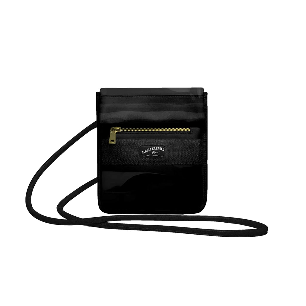 Luxury black crossbody shoulder bag with front zip pocket, durable strap, and premium lined interior for stylish hands-free wear.

designer crossbody bag black, luxury shoulder bag, black travel bag, small designer crossbody, rectangular fashion bag, streetwear luxury bag, everyday crossbody purse