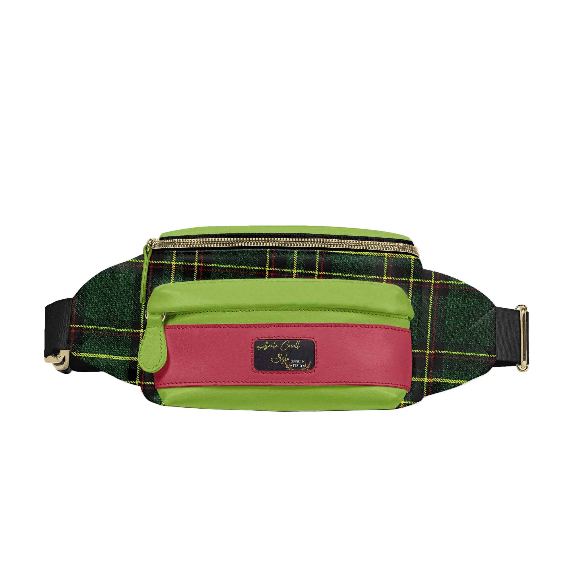 Shop the Designer Luxe Multi Pocket Belt Bag in Green, Red & Plaid by Alaila Carroll Style. A luxury adjustable belt bag with secure zipper closure, premium textile lining, and eco-technical leather finishes. Stylish, practical, and perfect for everyday wear.

designer belt bag
luxury belt bag
plaid belt bag
green red plaid bag
designer waist bag
luxury fanny pack
unisex designer bag
fashion belt bag
street style belt bag
crossbody belt bag
luxury urban fashion bag
Alaila Carroll Style belt bag