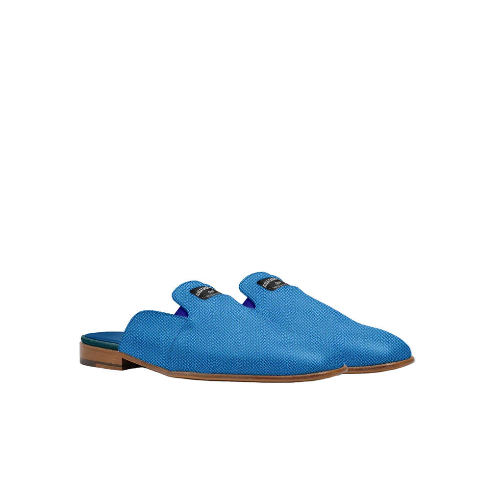 Electric blue elegant slipper mule

Luxury Italian mule slippers

Alaila Carroll Style electric blue loafers