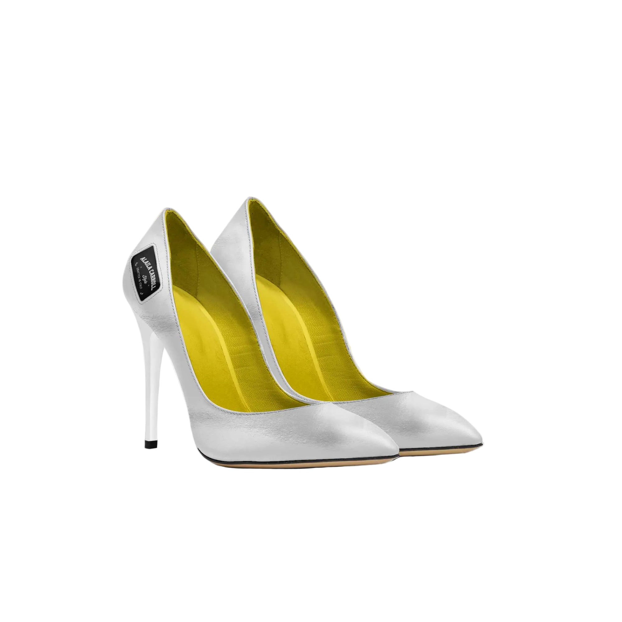 White luxury high heel pump

Italian white high heel shoes

Full cut high heel white