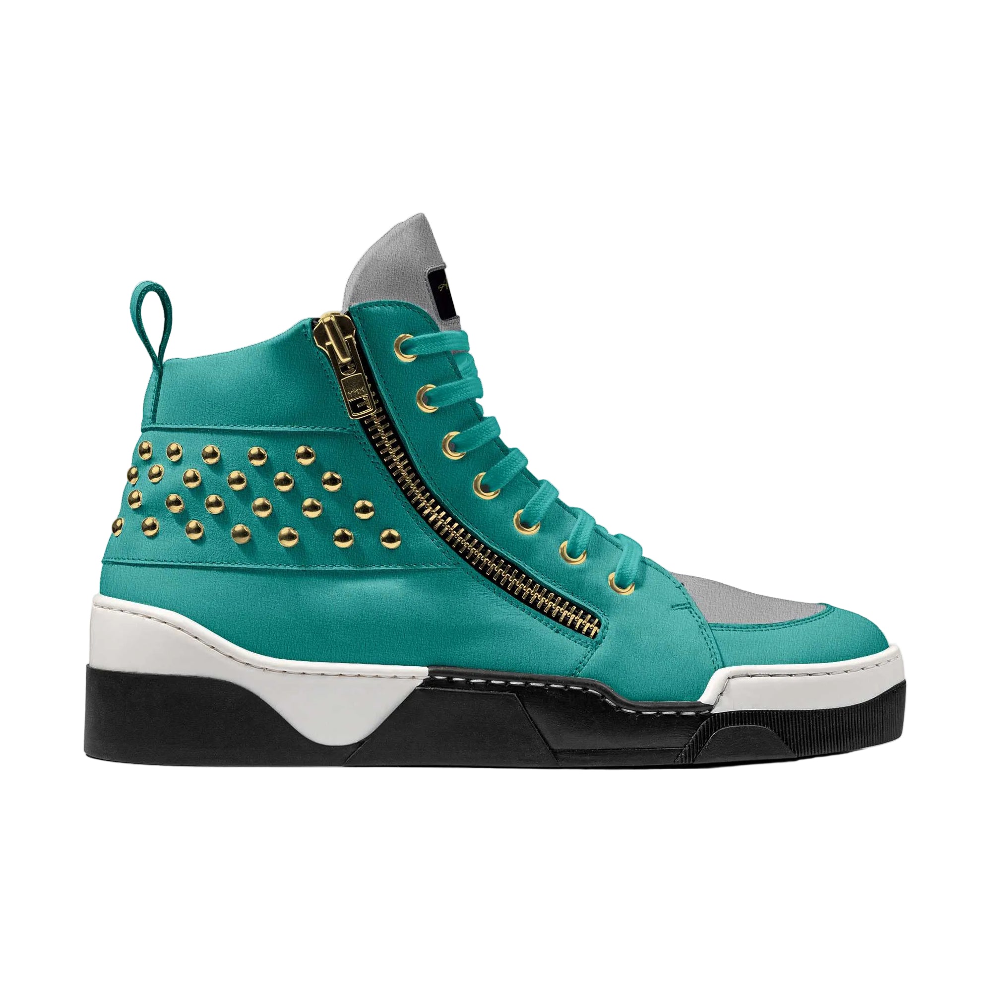 Stand out in the Fashion Studs High Top Teal Blue sneaker. Featuring metal studs, side zipper, rugged sole, and Italian craftsmanship for bold luxury style.
fashion stud sneakers
teal high top sneakers
luxury high top shoes
designer studded sneakers
Italian craftsmanship sneakers
metal stud sneakers
side zipper high tops
rugged sole fashion shoes
streetwear high top sneakers
premium designer sneakers
bold fashion footwear
urban luxury sneakers