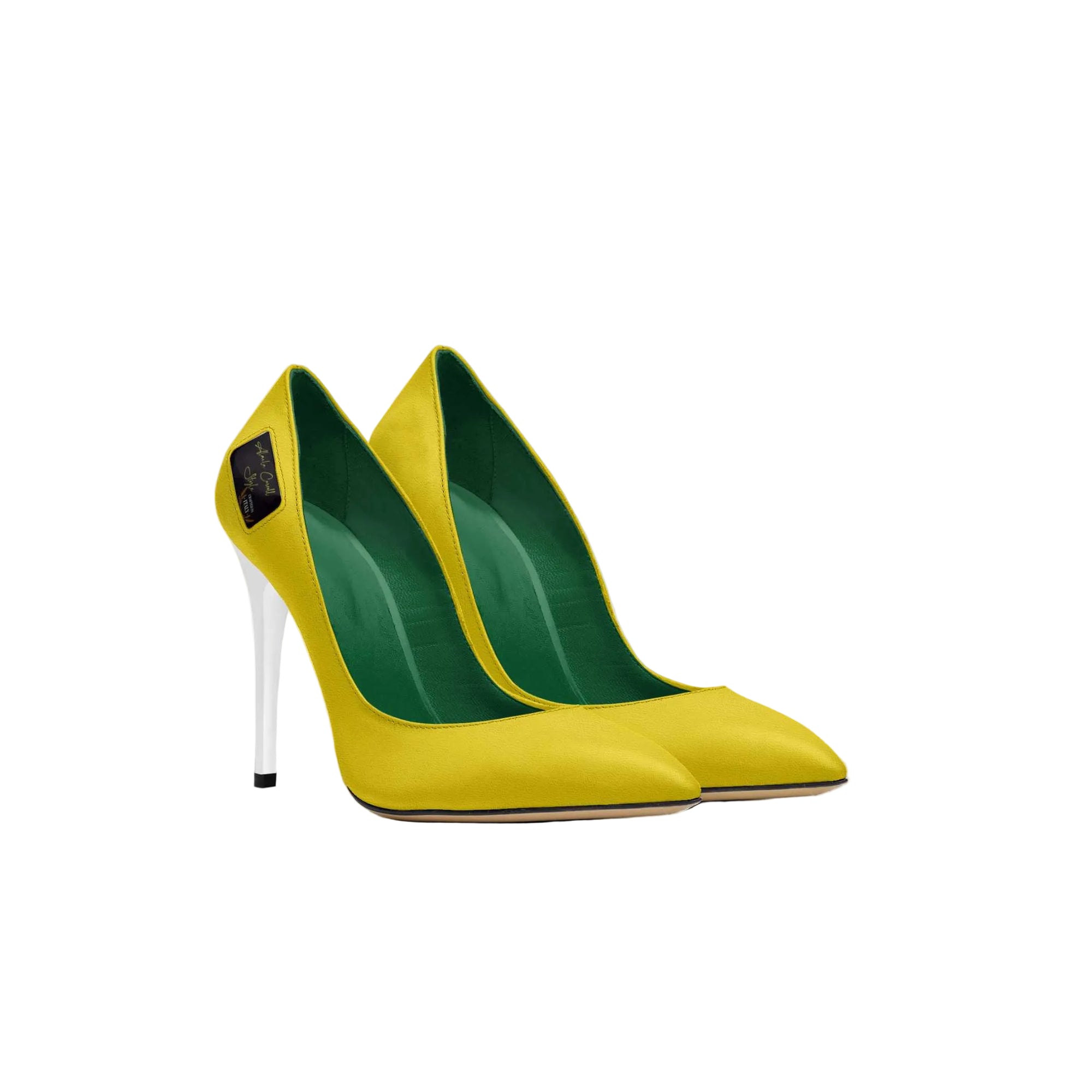 Shop the Full Cut High Heel Yellow & White by Alaila Carroll Style. Italian-crafted stiletto pump with a sleek toe, low vamp, and luxury designer finish.
Shop the Full Cut High Heel Yellow & White by Alaila Carroll Style. Italian-crafted stiletto pump with a sleek toe, low vamp, and luxury designer finish.