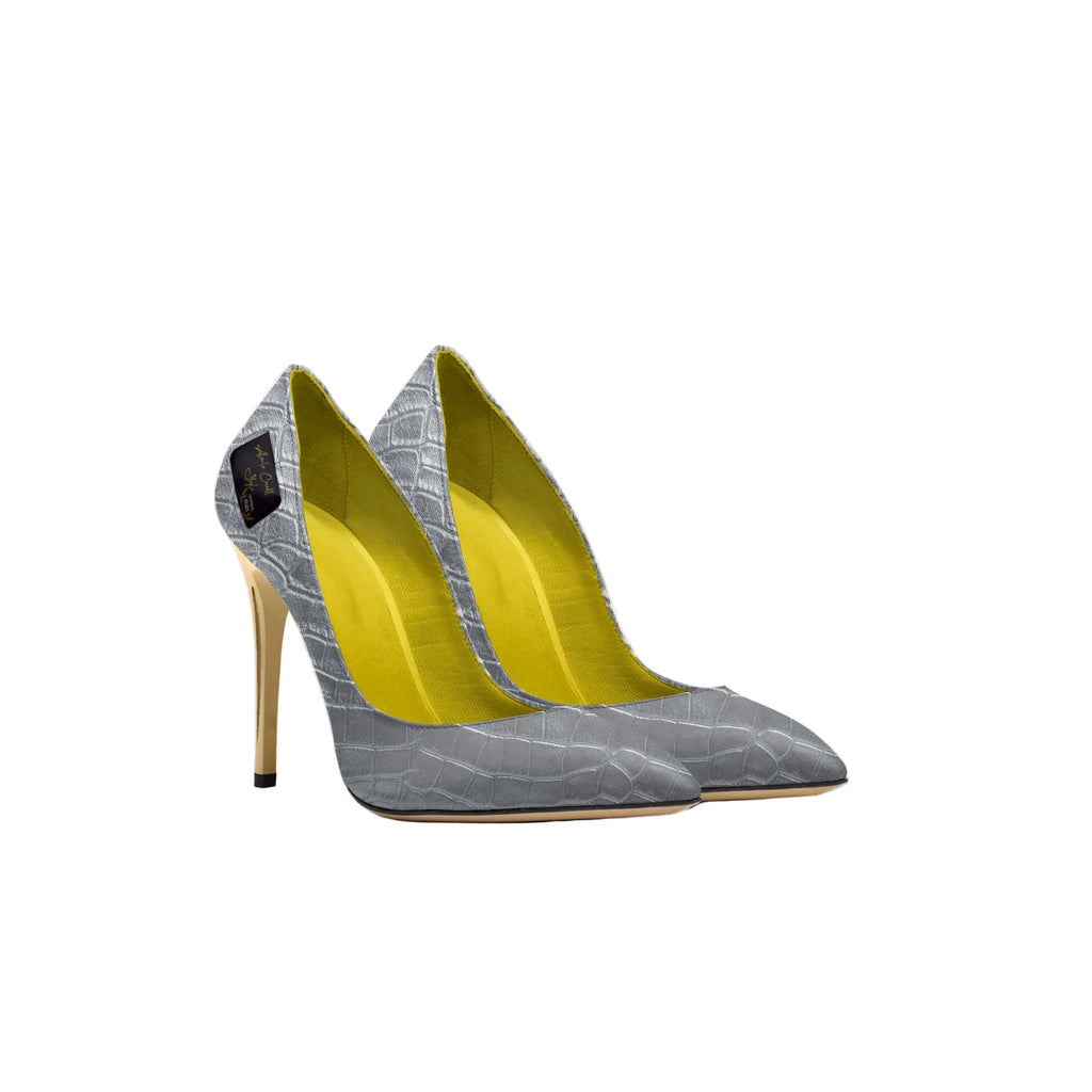 Shop the Full Cut Silver & Gold High Heel by Alaila Carroll Style. Elegant 3.4” stiletto pump with a streamlined toe and premium Italian craftsmanship for luxury style.
silver and gold high heels
designer stiletto pumps
Italian luxury heels
women’s designer pumps
metallic high heel shoes
elegant stiletto heels
Alaila Carroll Style heels
dress shoes for women
formal high heel shoes
luxury Italian footwear