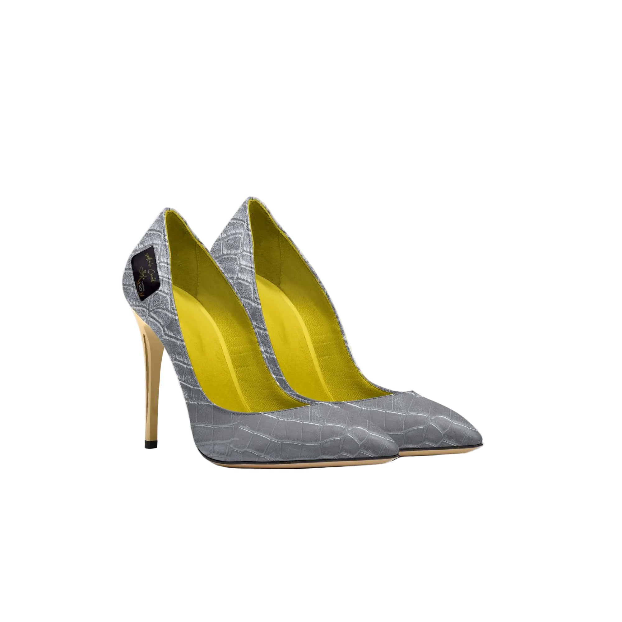 Shop the Full Cut Silver & Gold High Heel by Alaila Carroll Style. Elegant 3.4” stiletto pump with a streamlined toe and premium Italian craftsmanship for luxury style.
silver and gold high heels
designer stiletto pumps
Italian luxury heels
women’s designer pumps
metallic high heel shoes
elegant stiletto heels
Alaila Carroll Style heels
dress shoes for women
formal high heel shoes
luxury Italian footwear