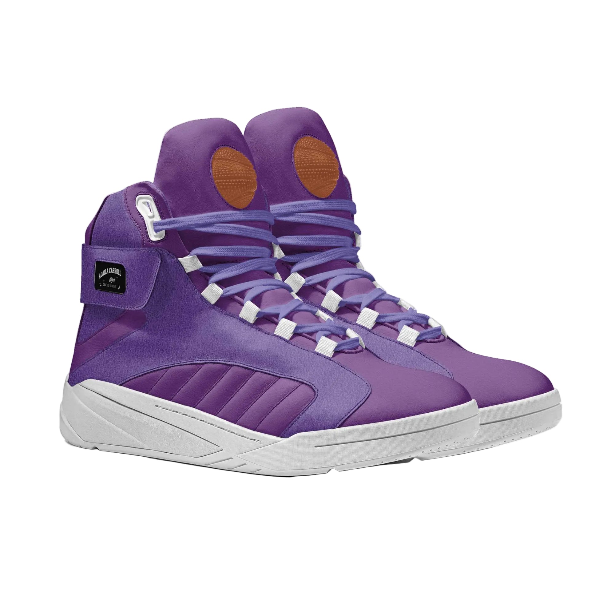 Shop Future Basketball High Top Purple sneakers with rubber basketball tongue detail, logo panels, side overlays, and Vibram sole for indoor and outdoor play.

basketball high top sneakers
futuristic sneakers
purple high top shoes
designer basketball sneakers
streetwear sneakers
sporty fashion shoes
vibram sole sneakers
urban athletic shoes
statement sneakers
men’s high top sneakers
