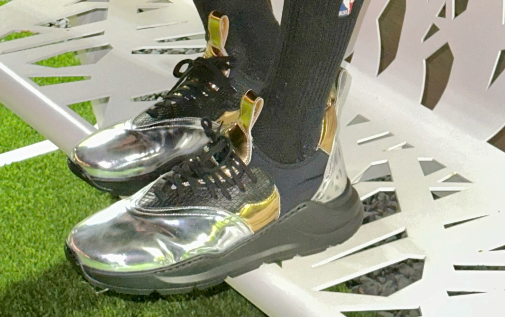 Slip-On Future Walker Sliver, Gold, & Black