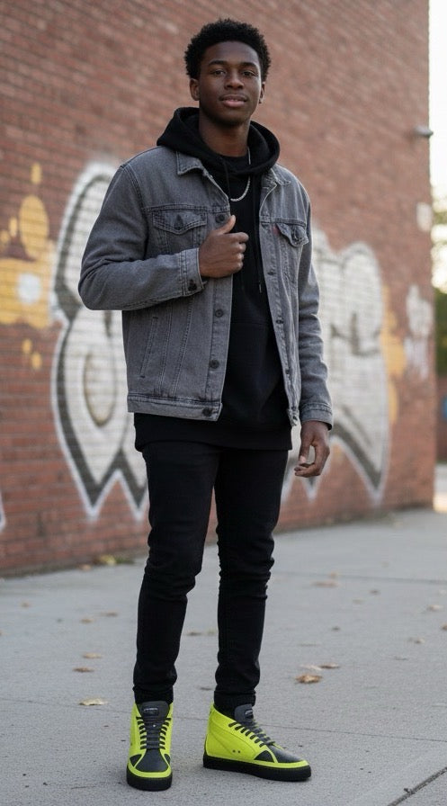 Aerodynamic Active Sneaker Yellow & Black