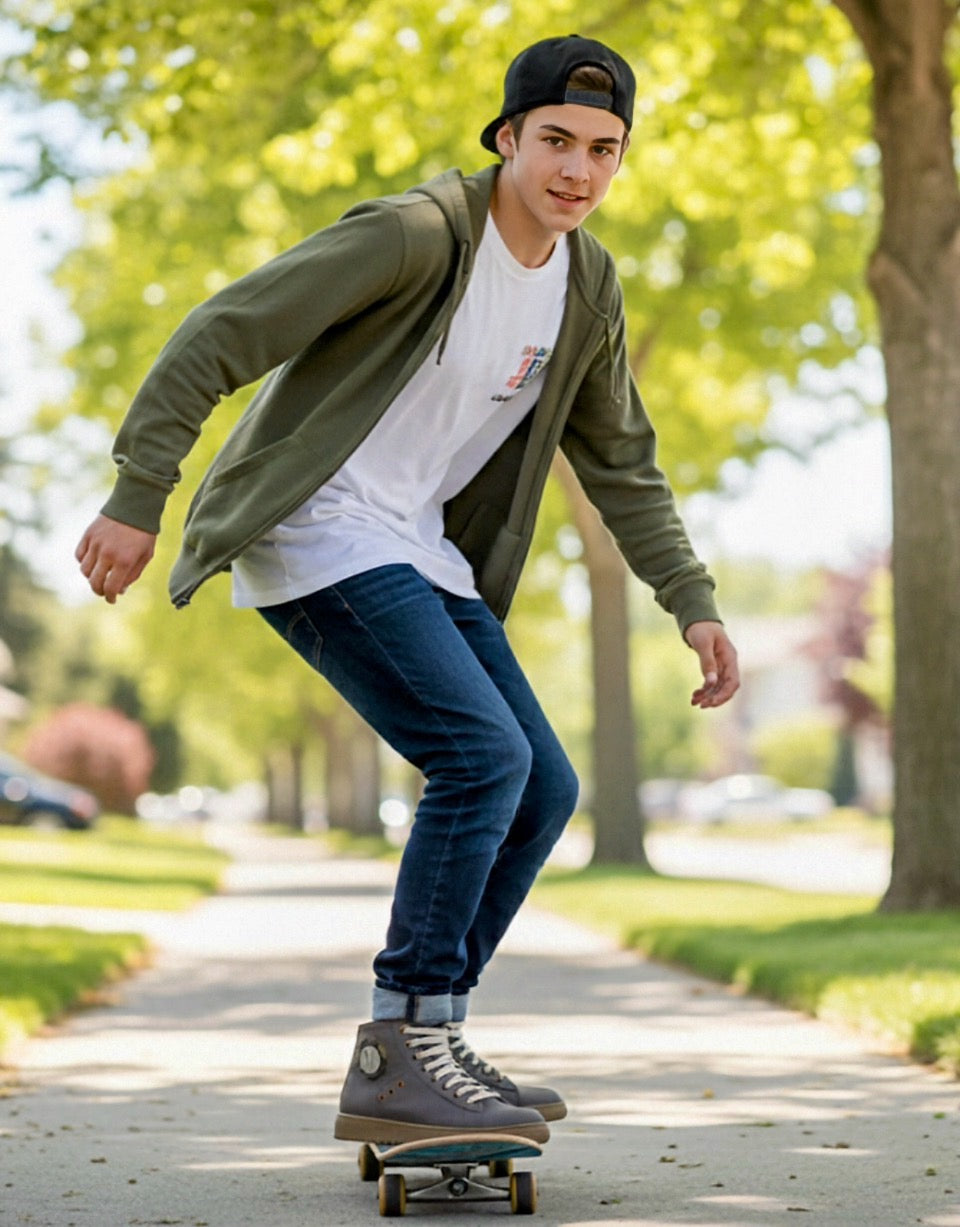 Alaila Carroll ECO VINTAGE HIGH TOP BROWN