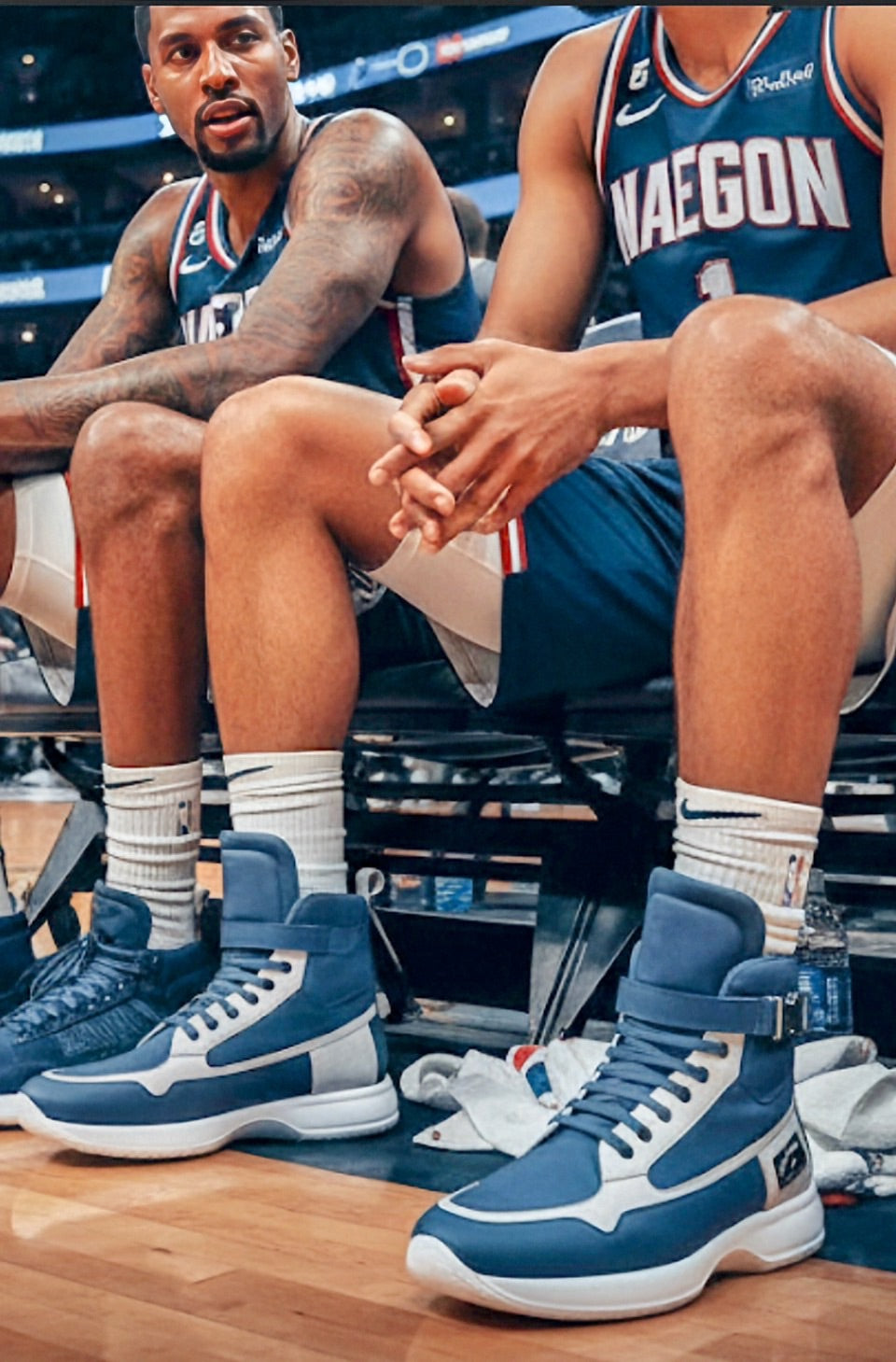 ACCESSORY HIGH TOP – NAVY & SILVER