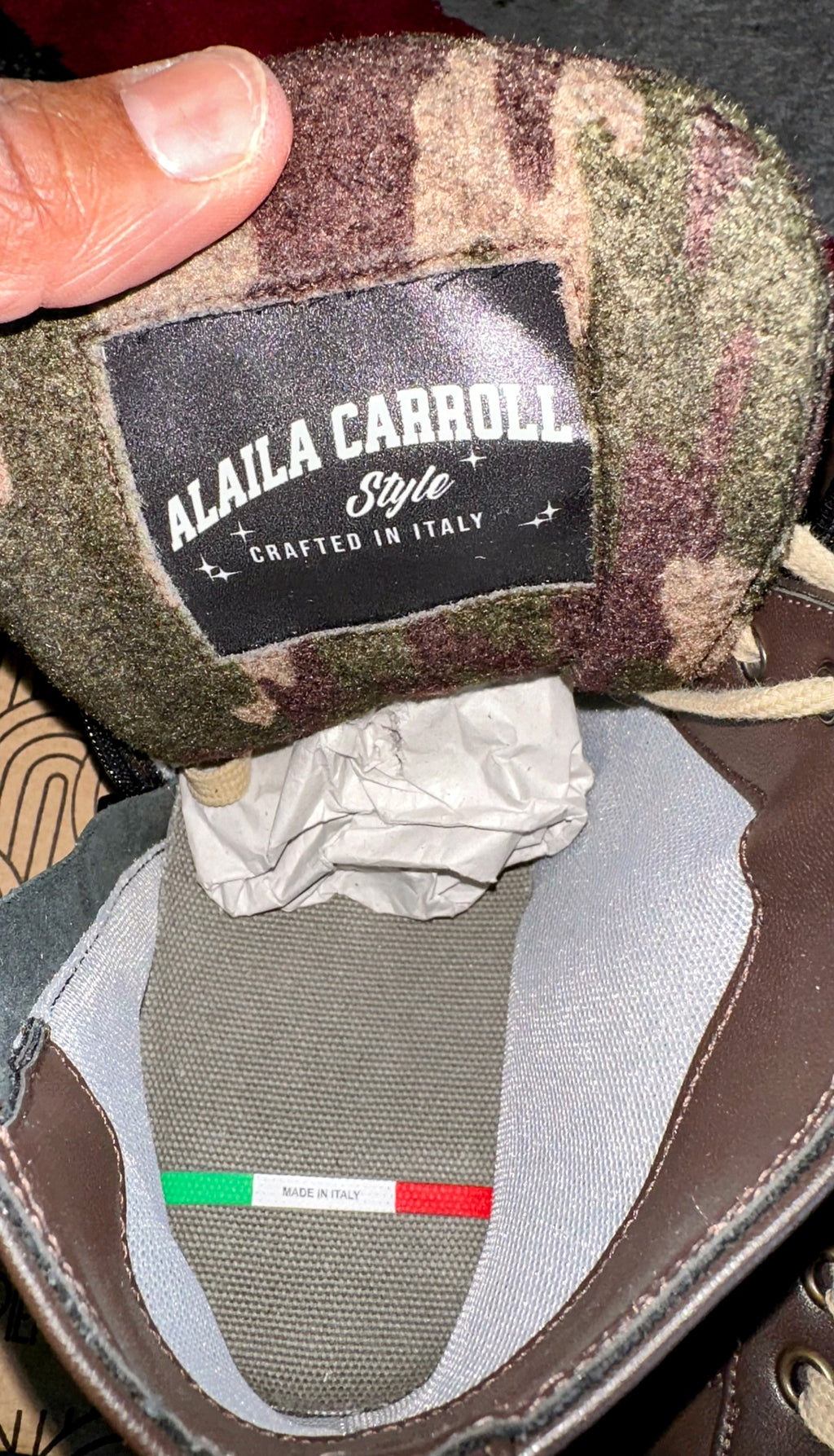 Alaila Carroll ECO VINTAGE HIGH TOP – Brown (Limited Edition)