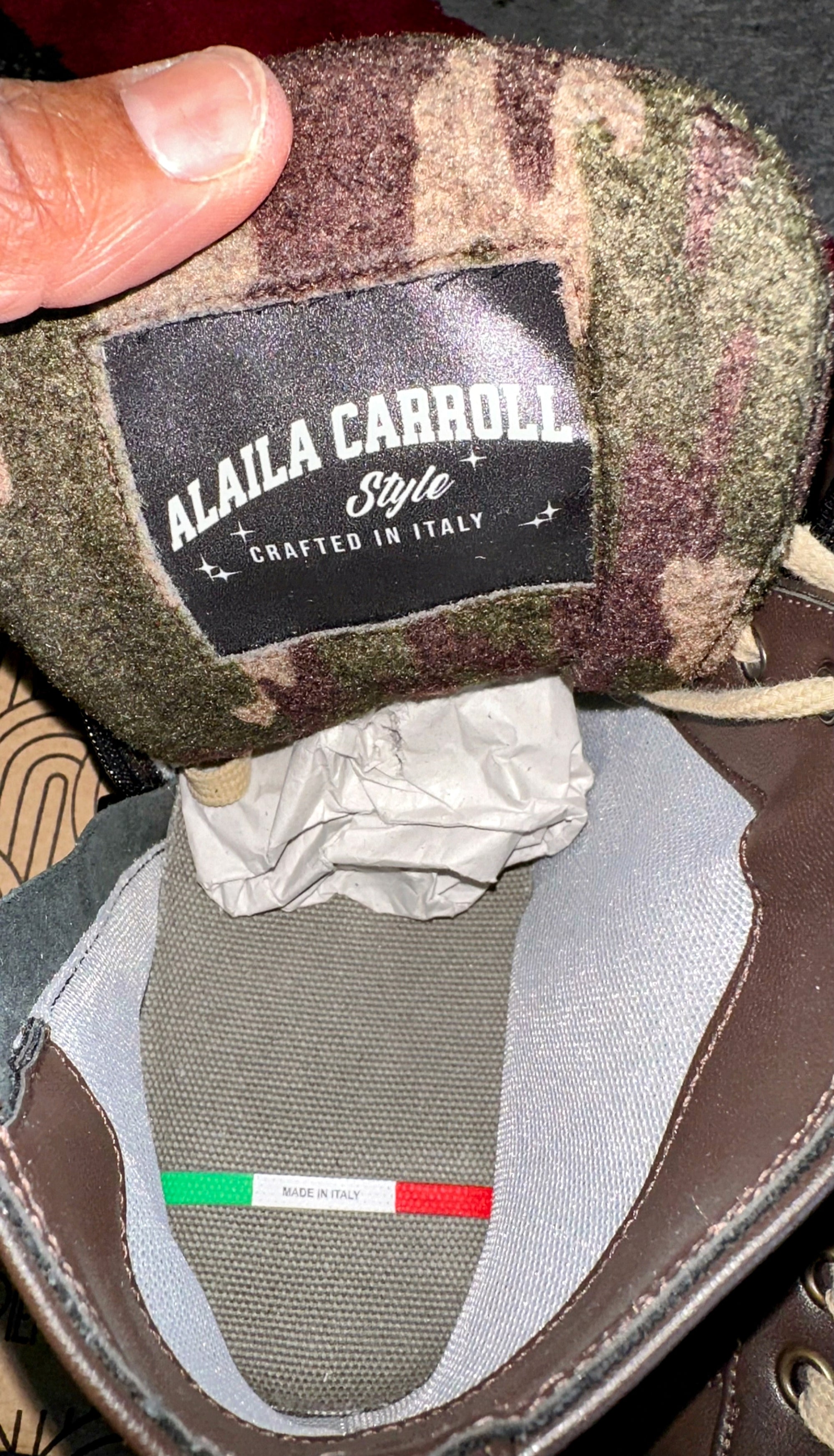 Alaila Carroll ECO VINTAGE HIGH TOP – Brown (Limited Edition)