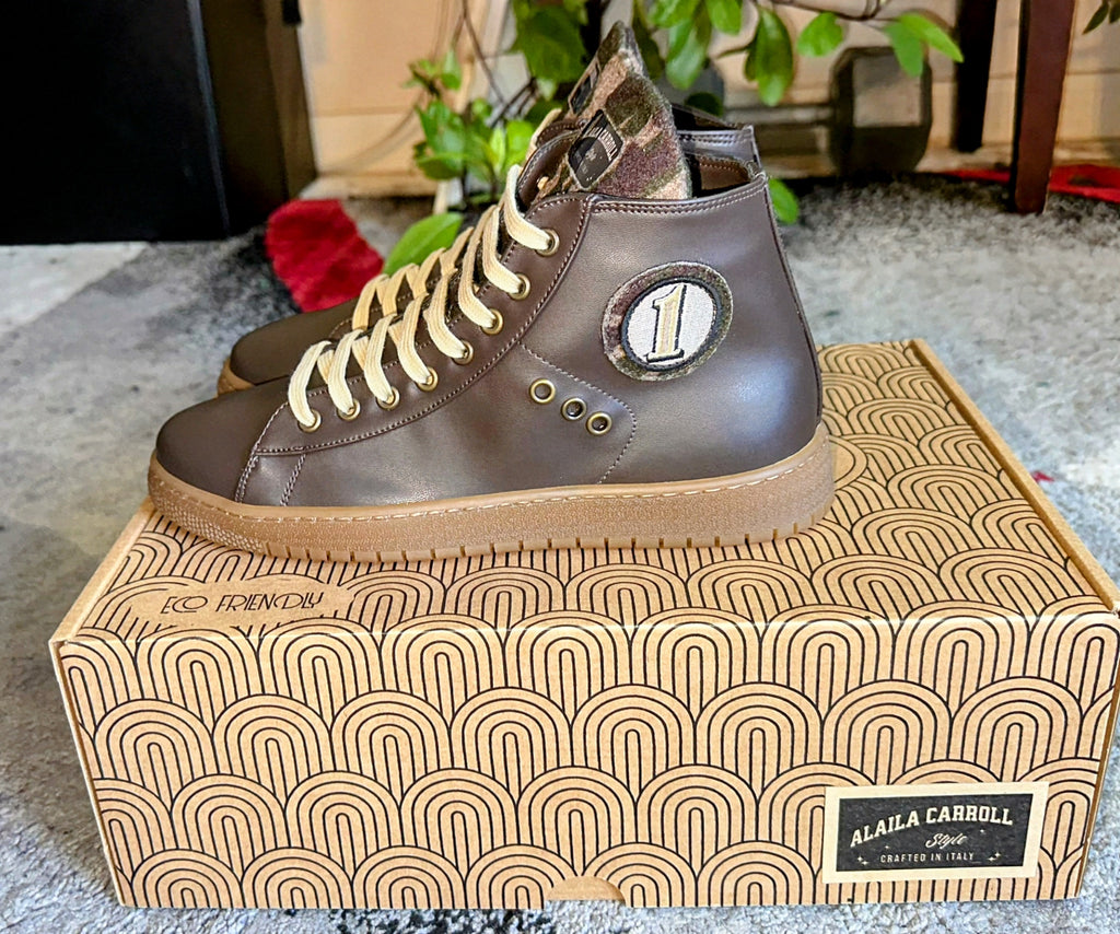 Alaila Carroll ECO VINTAGE HIGH TOP – Brown (Limited Edition)