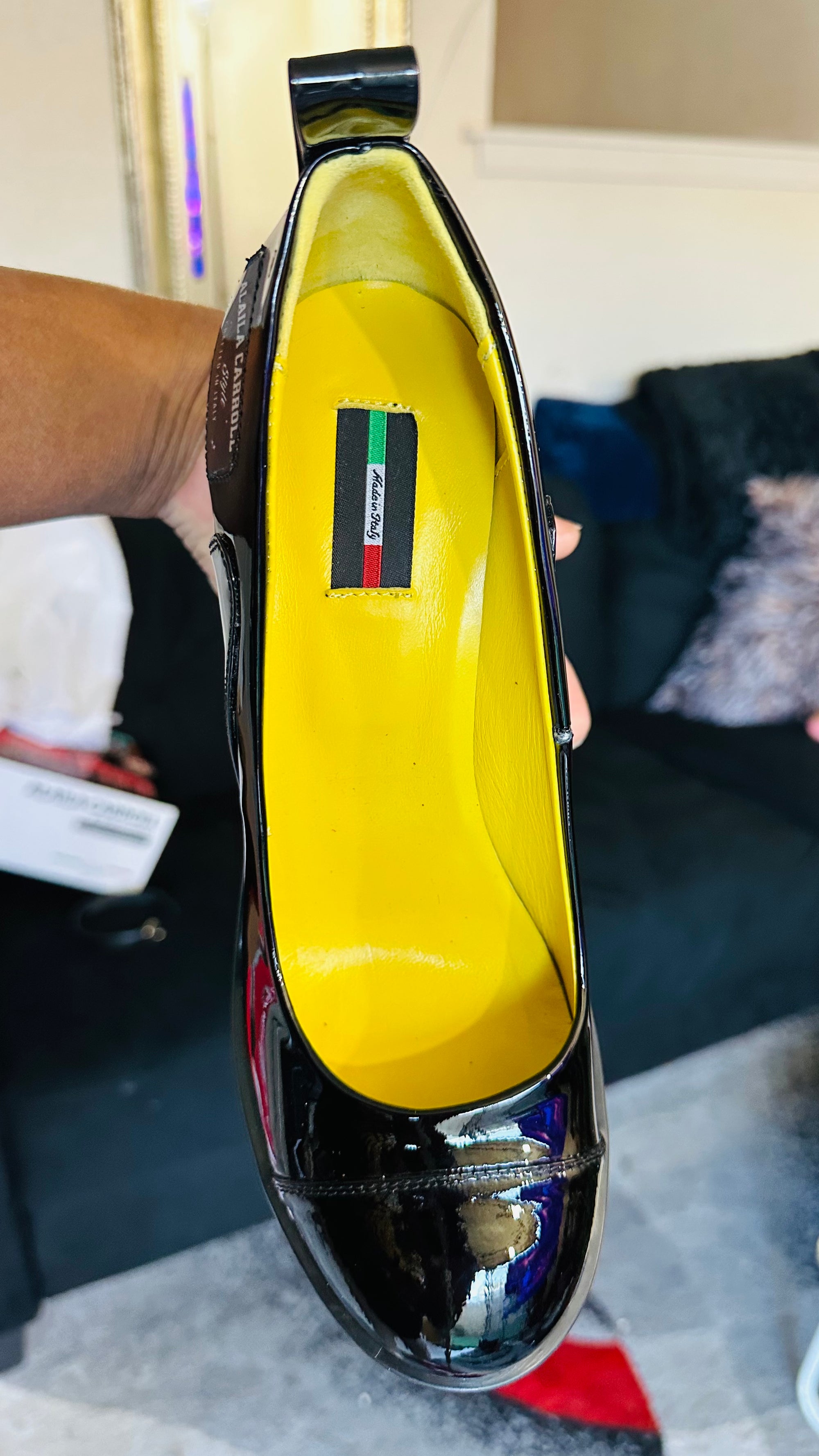 Ankle Strap Heel – Always Shining Varnish Black