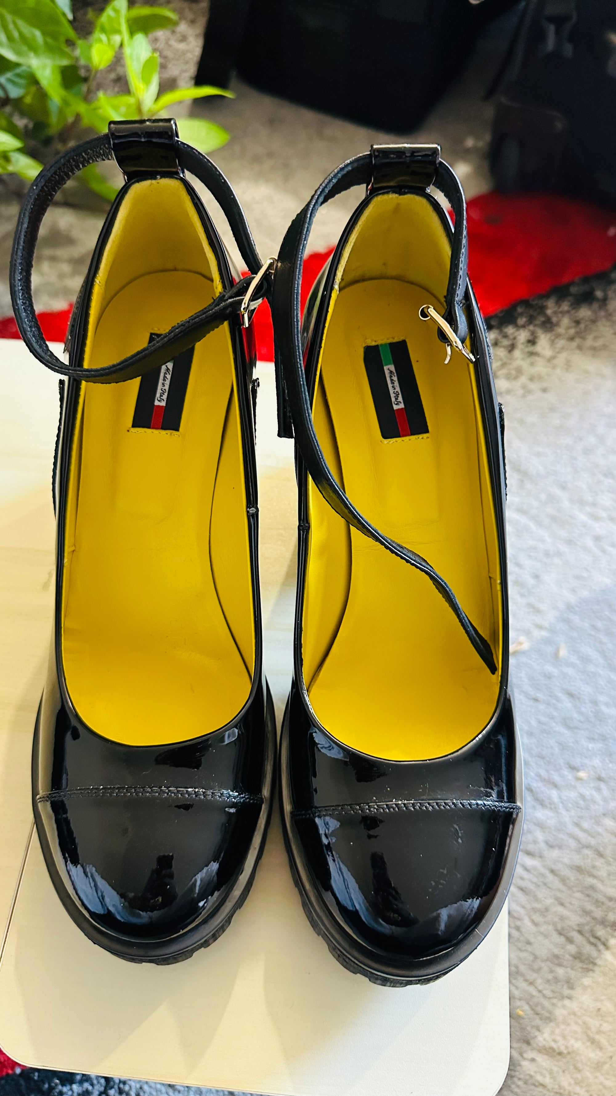 Ankle Strap Heel – Always Shining Varnish Black