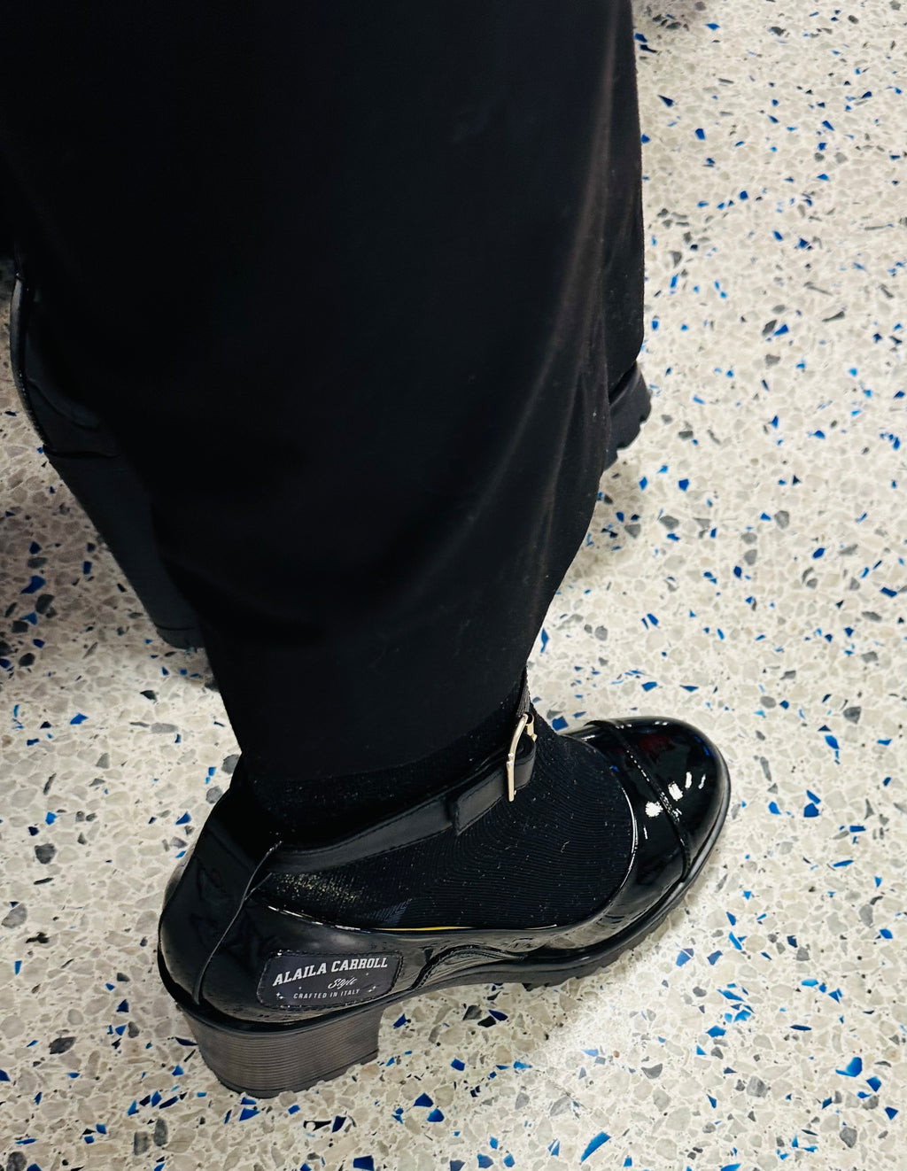 Ankle Strap Heel – Always Shining Varnish Black