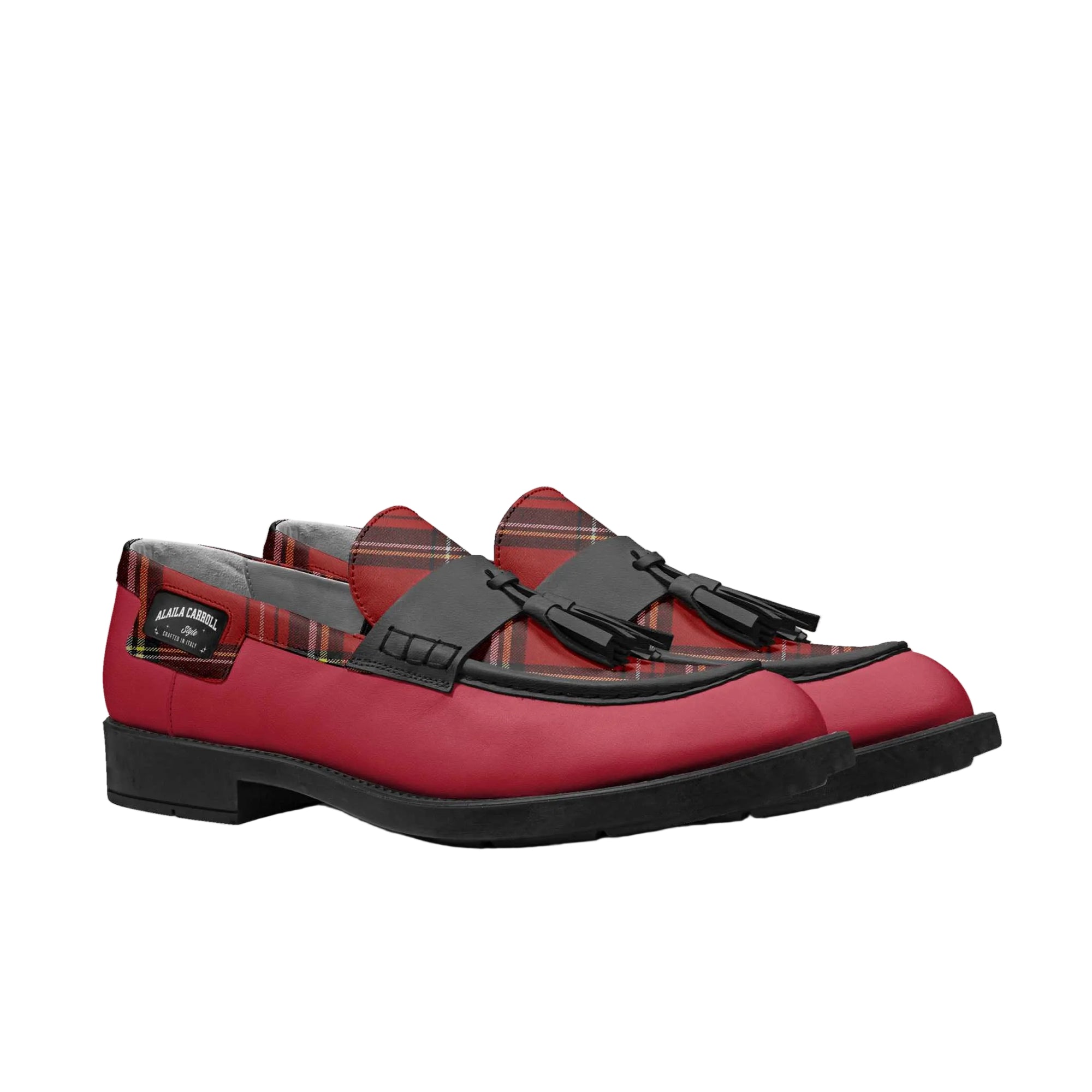 LUXE CLASSIC LOAFER – Red & Plaid
