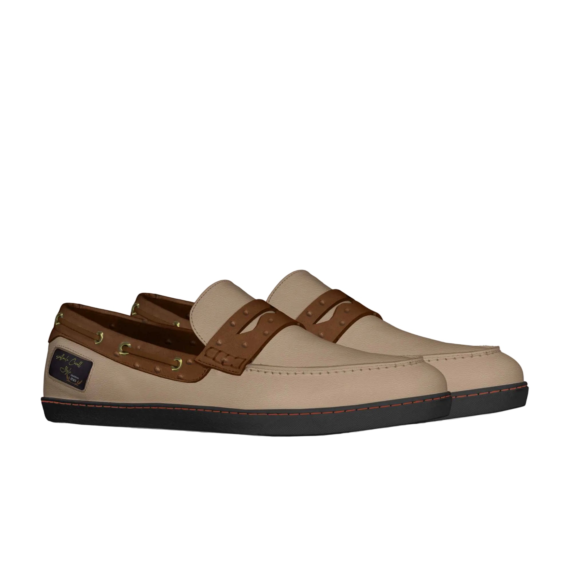 Shop the Penny Loafer Ostrich Brown & Tan — a stylish blend of classic moccasin, boat shoe, and sneaker design with a lightweight sole for everyday comfort.
penny loafer shoes
brown and tan loafers
summer loafers for men
moccasin style sneakers
boat shoe inspired loafers
lightweight casual shoes
designer casual loafers
smart casual footwear
fashion loafers for men
modern penny loafers