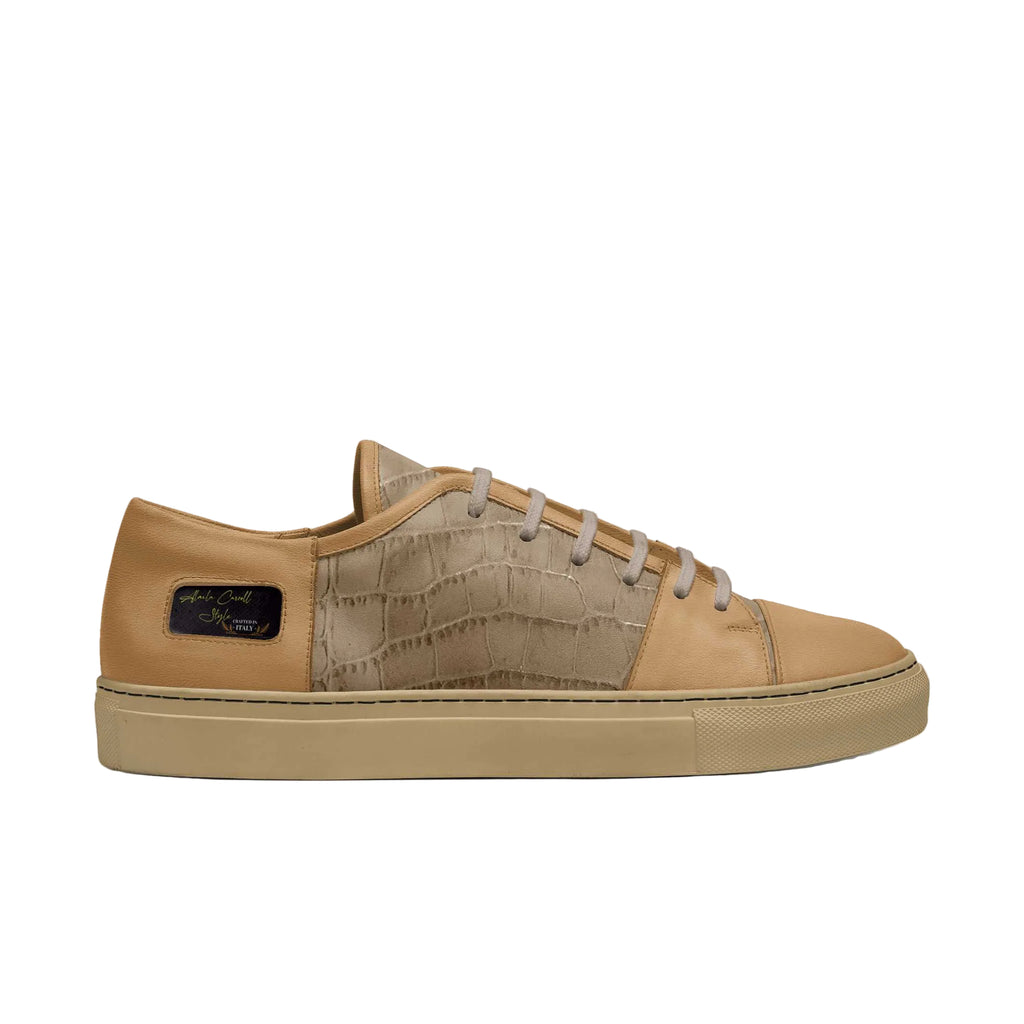 Step into everyday style with the Revised Skater Style Tan sneaker. Low-top design, premium Italian materials, and timeless comfort for casual wear.
low top designer sneakers
casual luxury sneakers
tan skater sneakers
Italian casual shoes
minimalist sneakers
everyday fashion sneakers
designer low top shoes
street style sneakers
unisex casual sneakers
large size sneakers
premium Italian footwear
classic casual sneakers