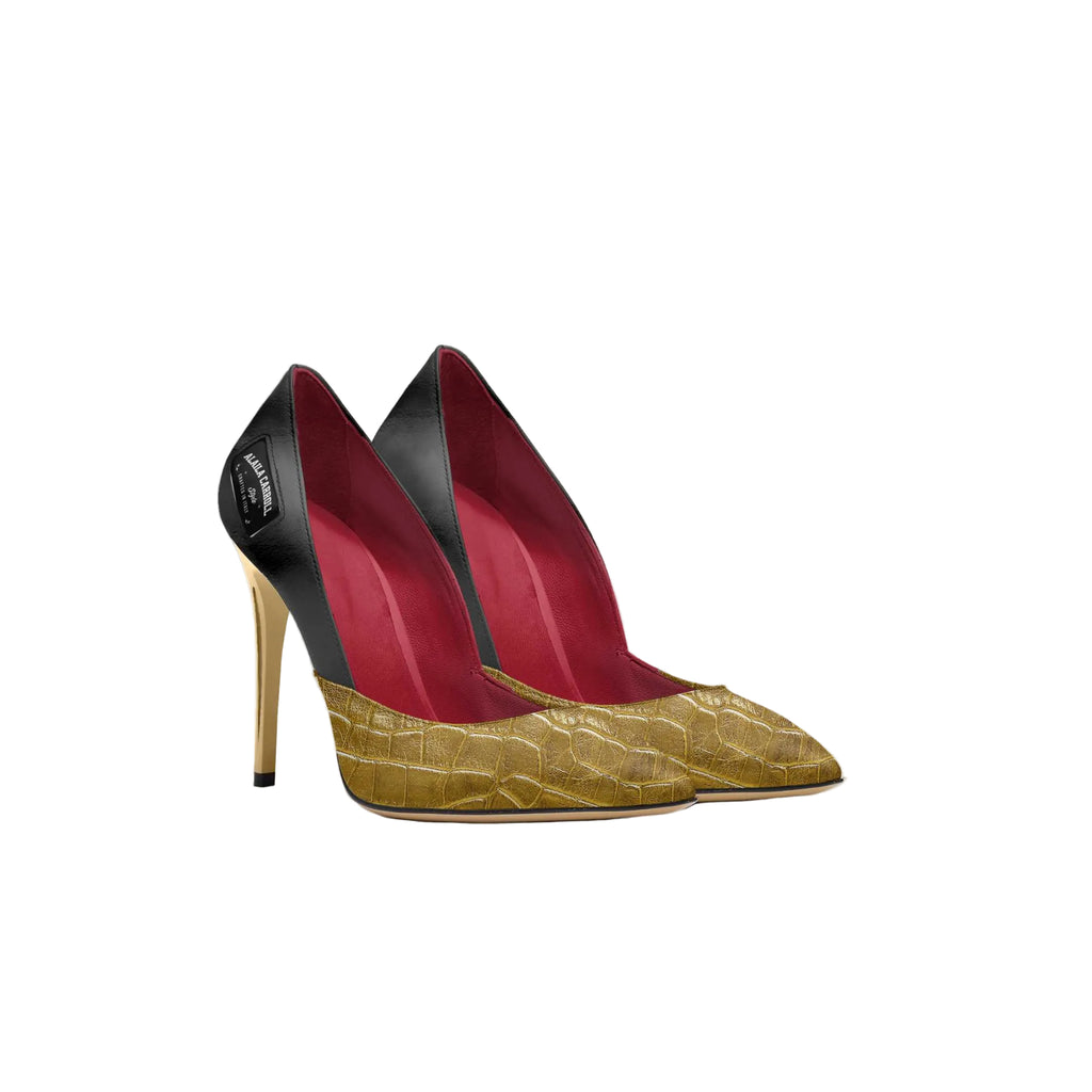 Black and gold luxury high heel pumps

Italian designer stiletto heels for women

Elegant pointed toe high heels