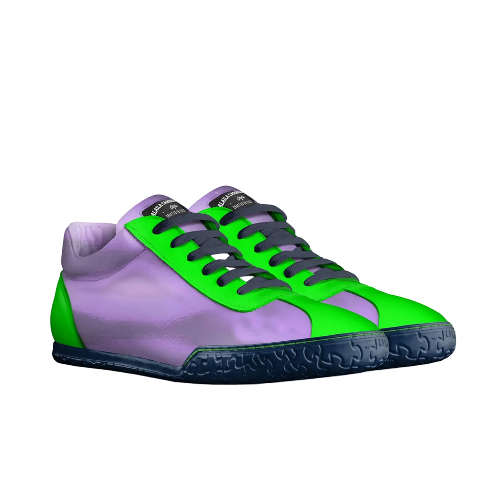 Meta Description:
Shop the Sporty Low Top Purple, Green & Blue sneaker made from genuine Italian materials. Minimalist design with logo tongue and all-day comfort.

Sporty low-top street sneaker

Italian minimalist low-top sneaker

Purple green blue casual designer sneaker

Street-style sneakers, Italian low-top sneakers, minimalist designer shoes, casual luxury footwear, men’s and women’s sneakers, urban fashion shoes