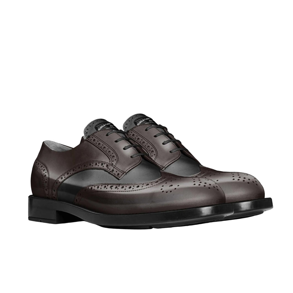Shop Traditional Derby Brown & Black shoes featuring English brogue design, genuine Italian craftsmanship, high-quality materials, and anti-slip rubber sole for comfort and style.

men’s derby shoes
Italian leather shoes
brogue style shoes
brown black dress shoes
classic men’s shoes
anti-slip dress shoes
formal shoes for men
luxury men’s footwear
designer leather shoes
traditional derby shoes