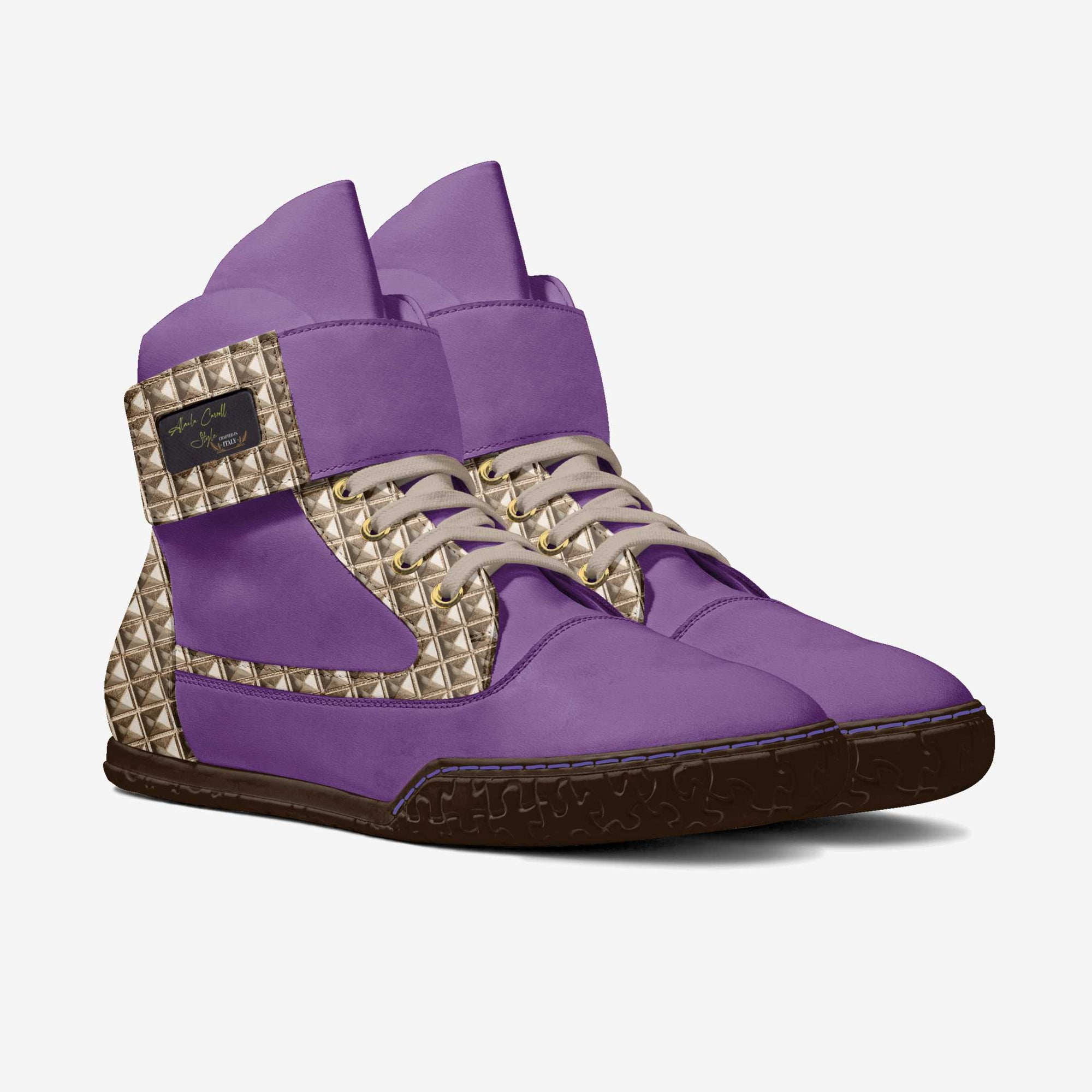 PURPLE MODERN STRAP HIGH TOP image 0