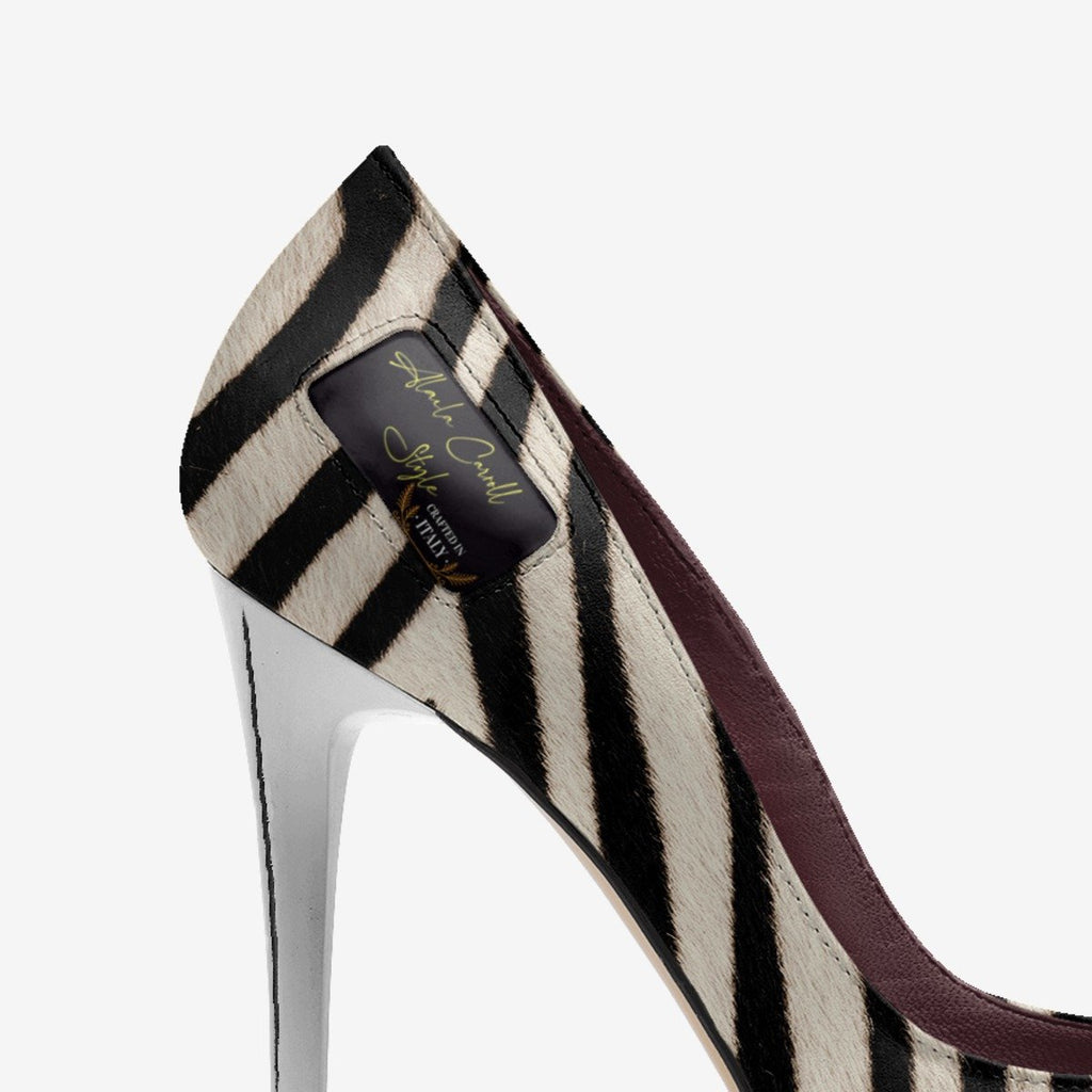 Zebra Print Full Cut High Heel image 1